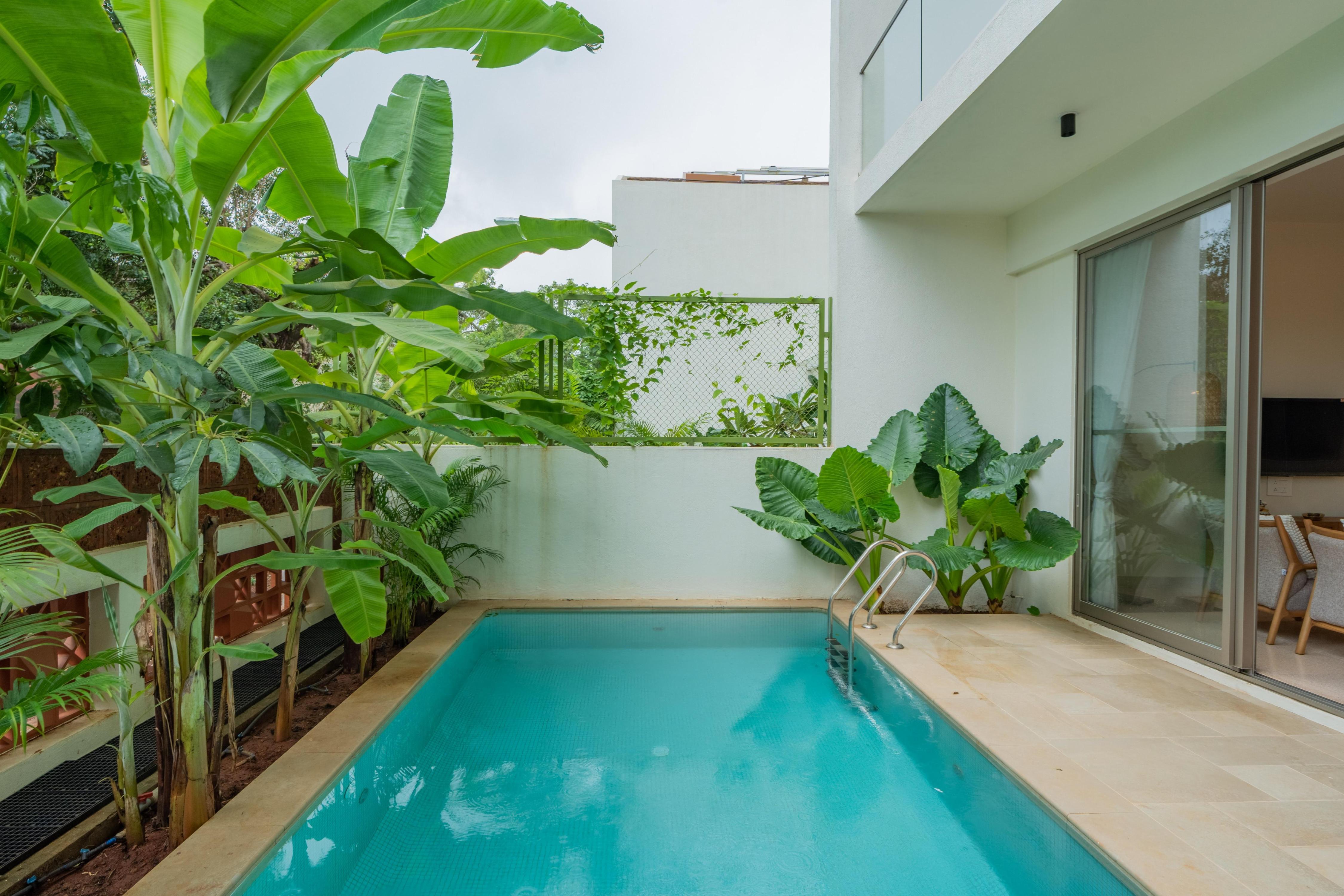 ELIVAAS Signature 3 BHK with Pvt Pool | Mirai Gemini - Tap to explore photos