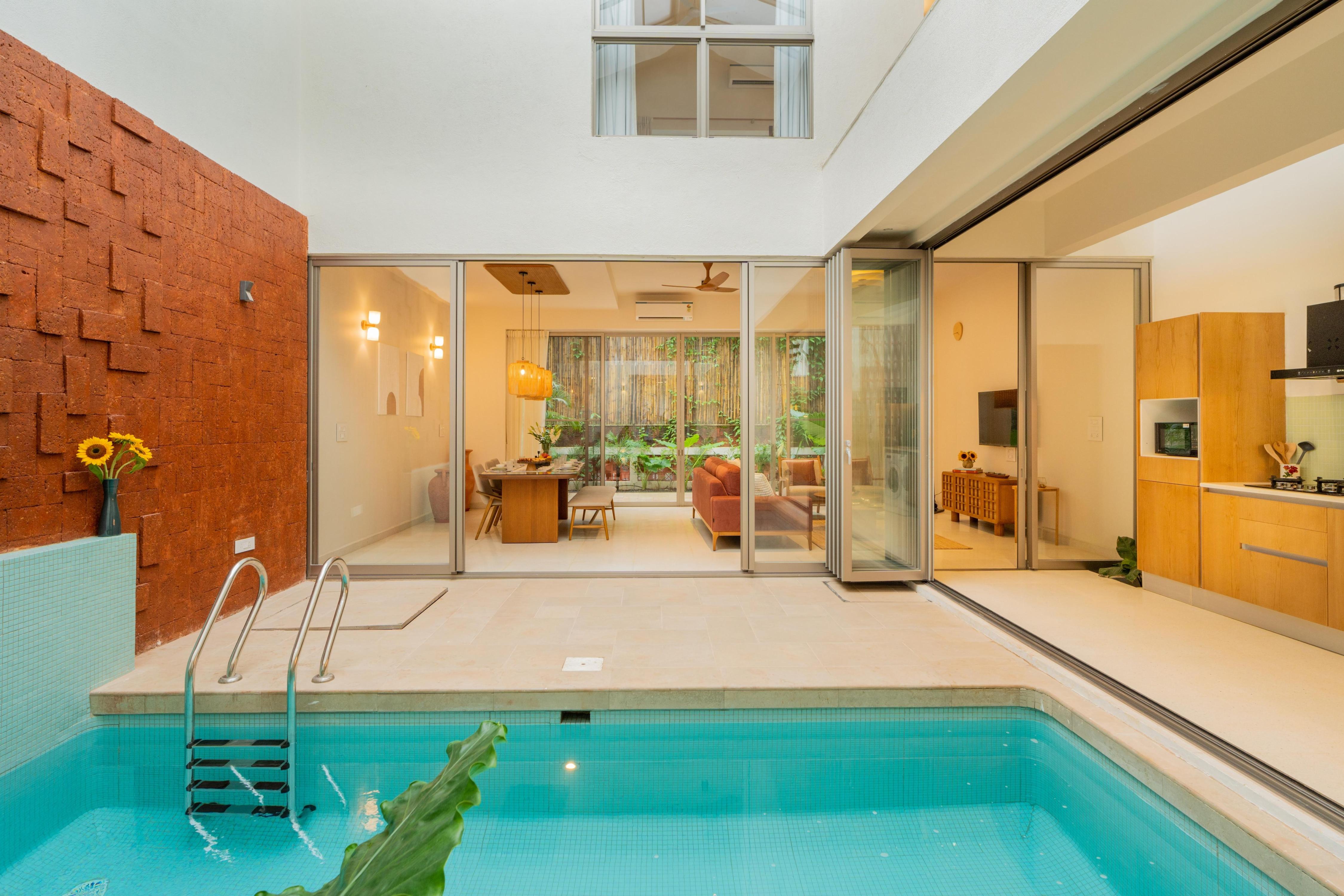 Lavish 3 BHK villa with a private swimming pool - Tap to explore photos