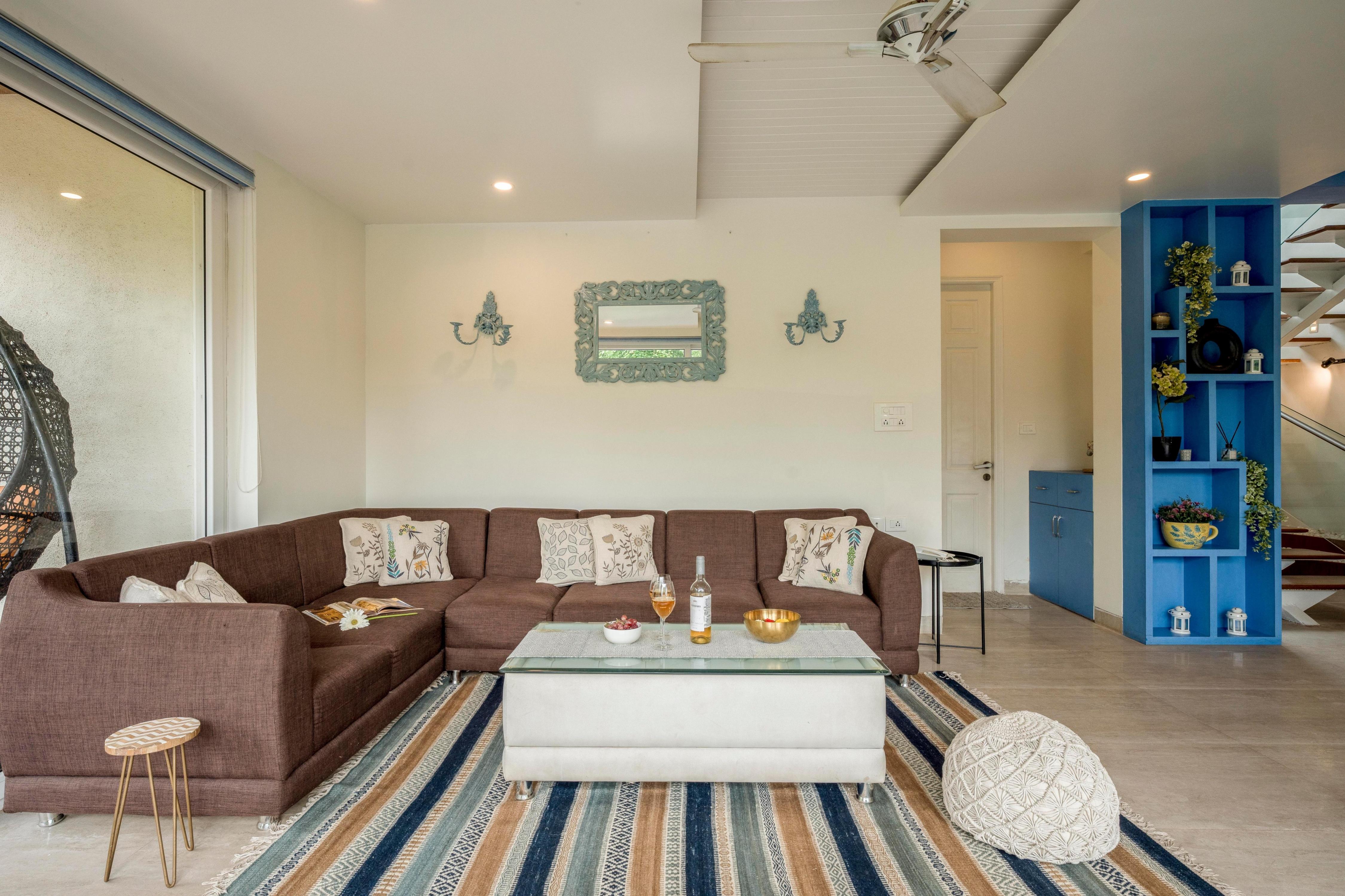 Modern 3BHK Duplex with Private Pool in Candolim | Hireavilla - Tap to explore photos