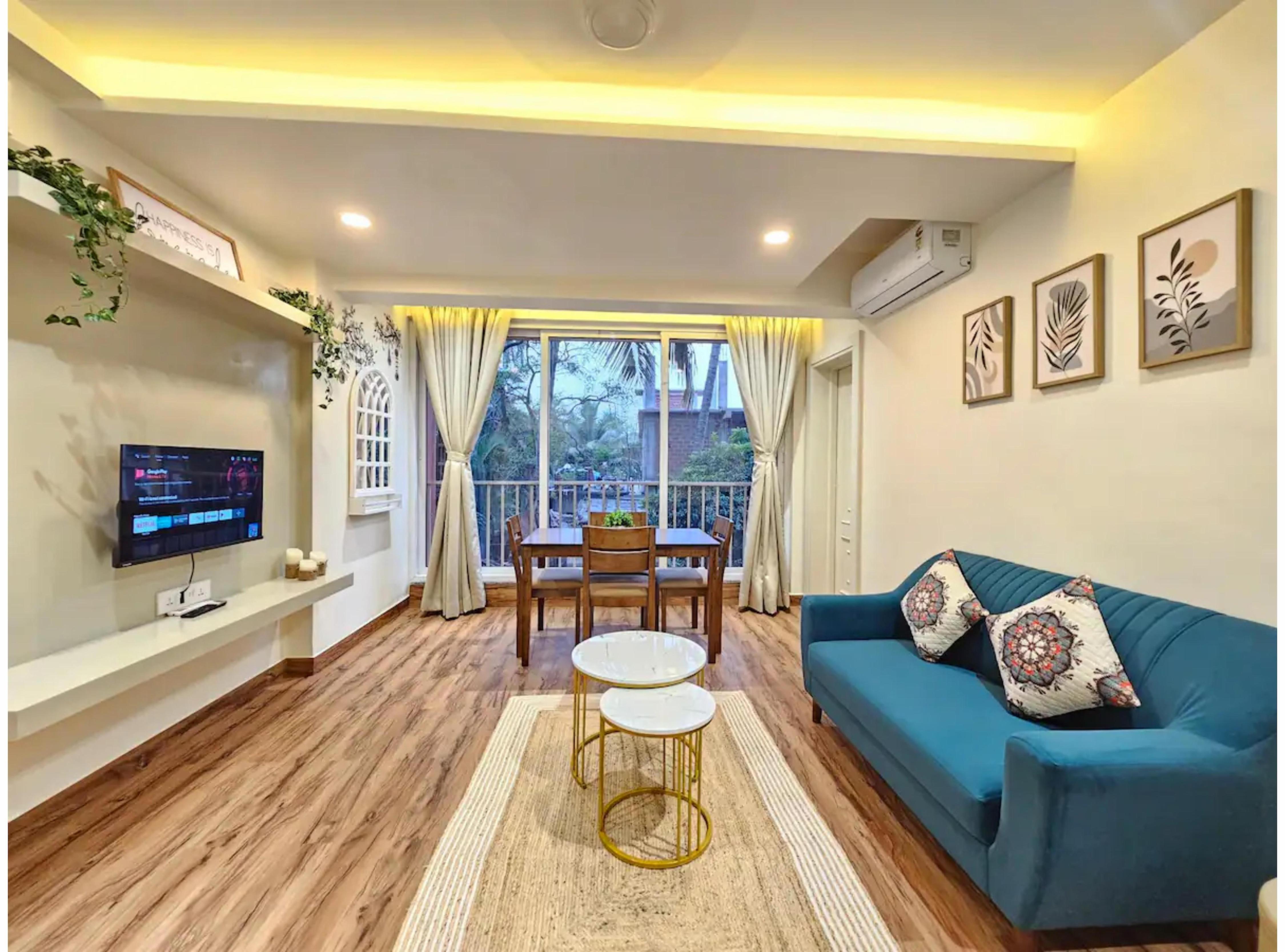 1bhk cozy apartment in Arpora nr Circle of Dreams - Tap to explore photos