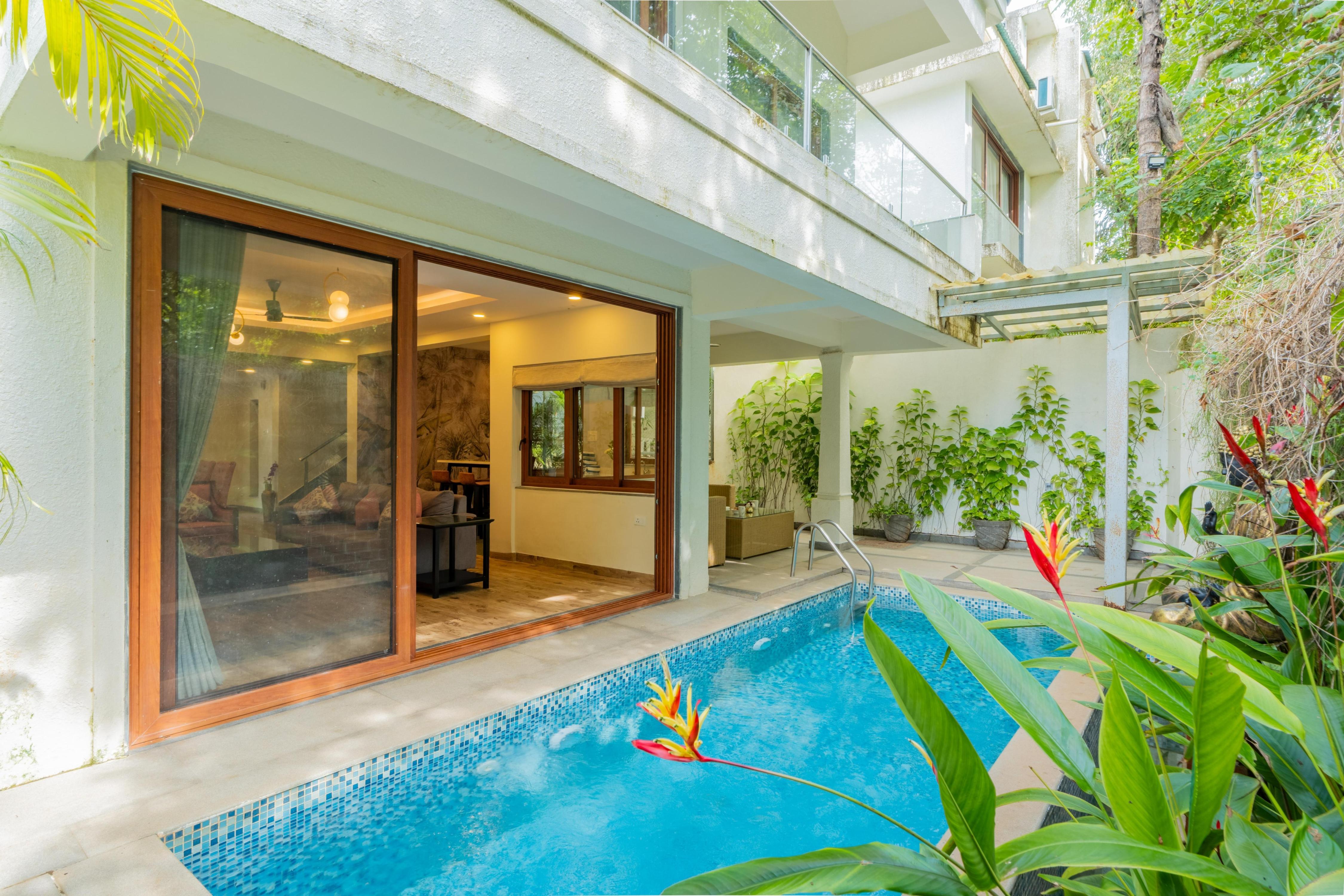 ELIVAAS Signature 3 BHK Pvt Pool & Bar | Villa Valerie - Tap to explore photos