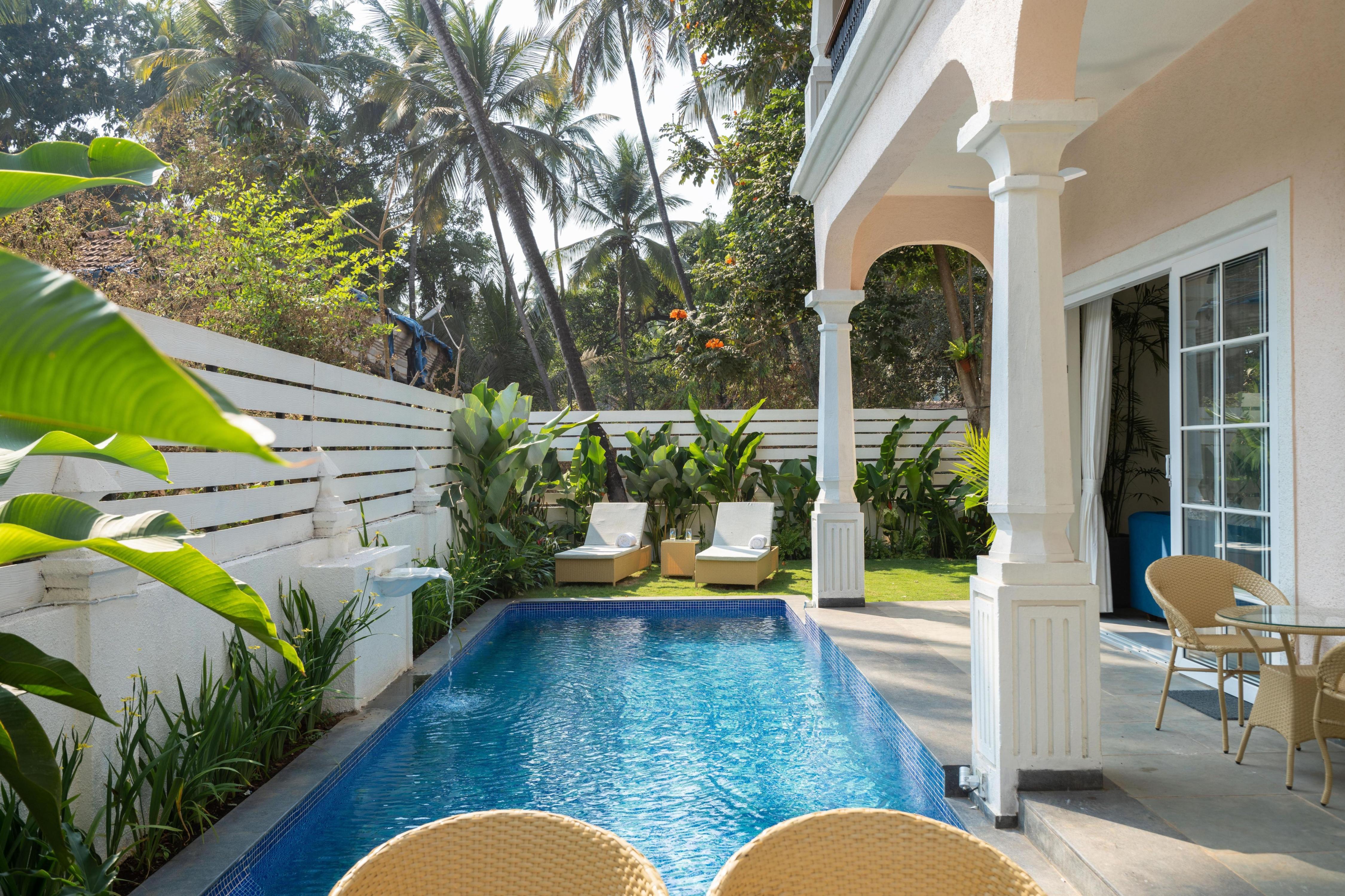 Elegant 4 BHK Pvt Pool near Baga & Calangute - Tap to explore photos