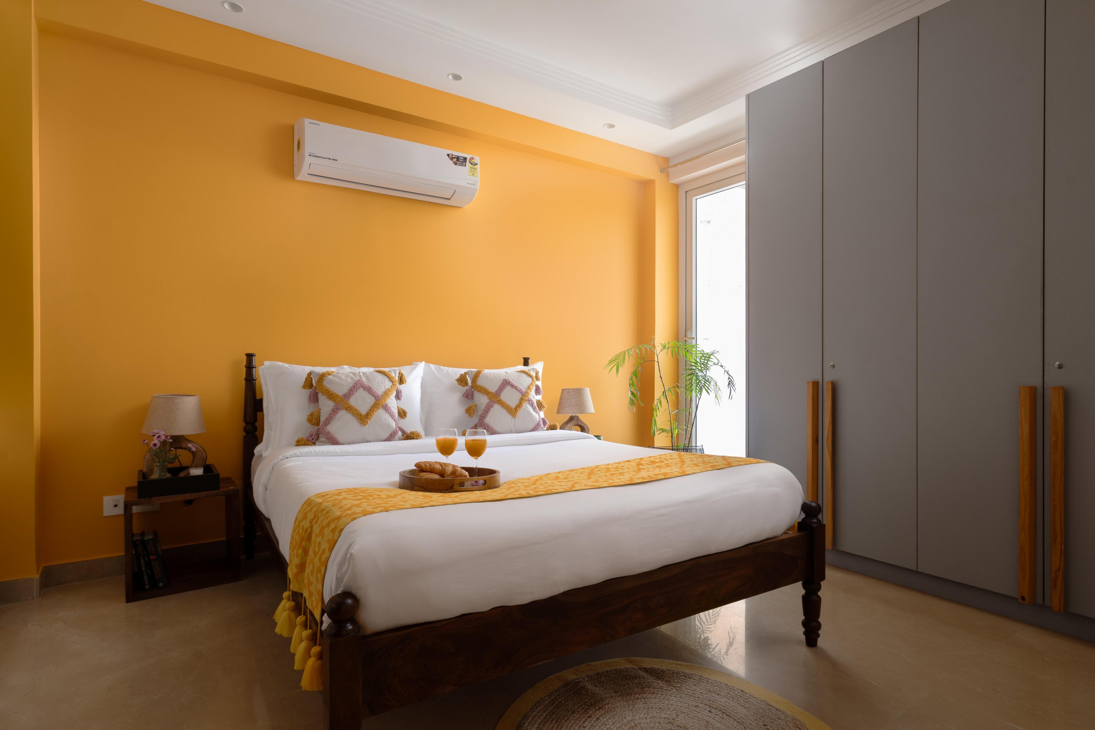 The Urban Nest by The Blue Kite - 3BHK Apt with Balcony & WiFi in Green Park, Delhi (B) - Tap to explore photos