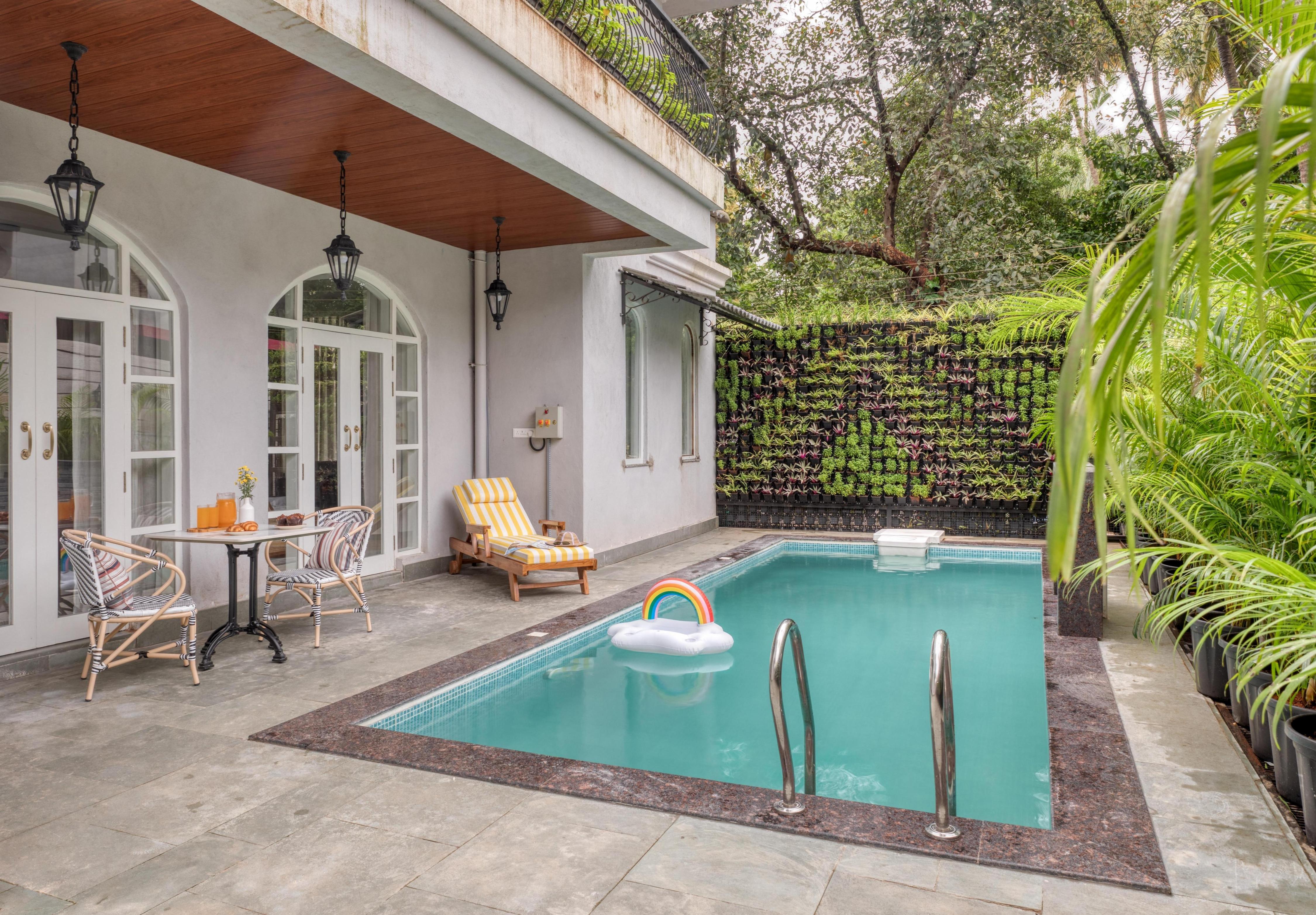 tisyastays | Villa Svar 5BHK Lux with Private Pool & Elevator, Close to beach - Tap to explore photos