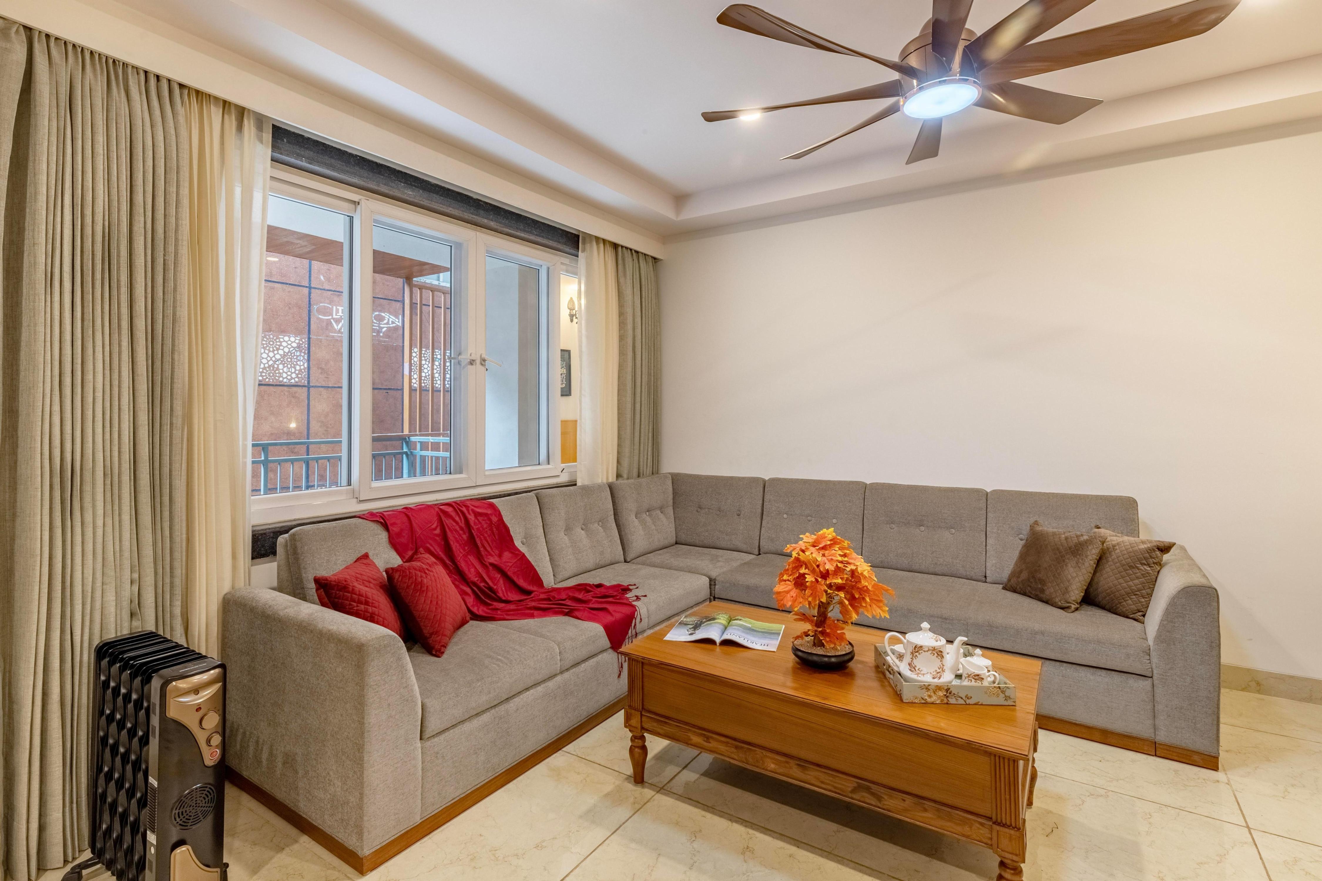 Modern 2BHK Apartment with kitchen and Hill View - Tap to explore photos