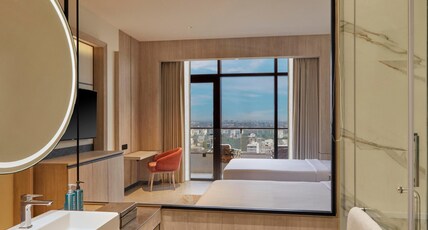 Hilton Gurugram Baani City Centre Room Type - Twin Executive Room with Balcony Hilton Gurugram Baani City Centre Room Type - Twin Executive Room with Balcony