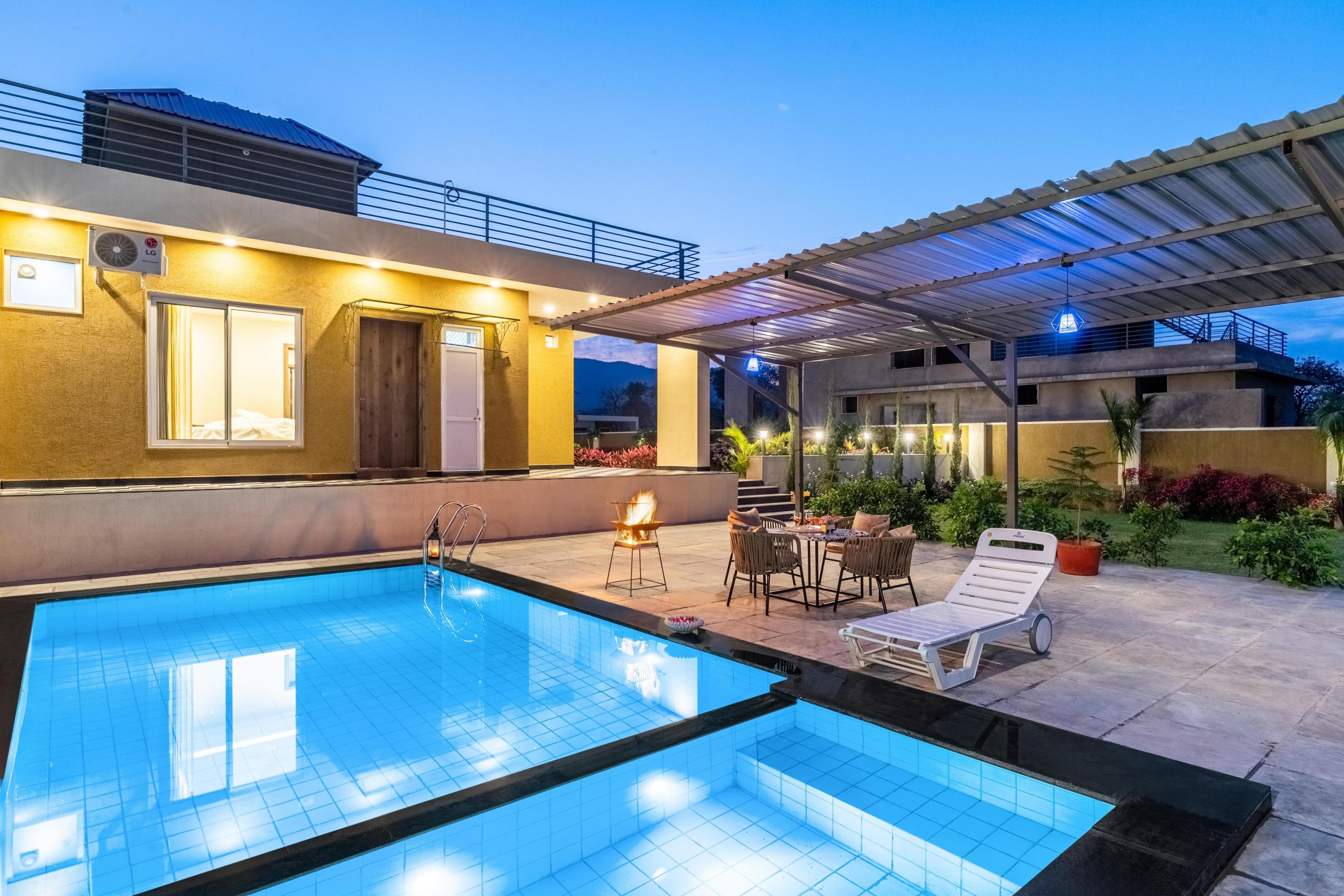 Luxury 2BHK Villa with Pvt pool in Udaipur - Tap to explore photos