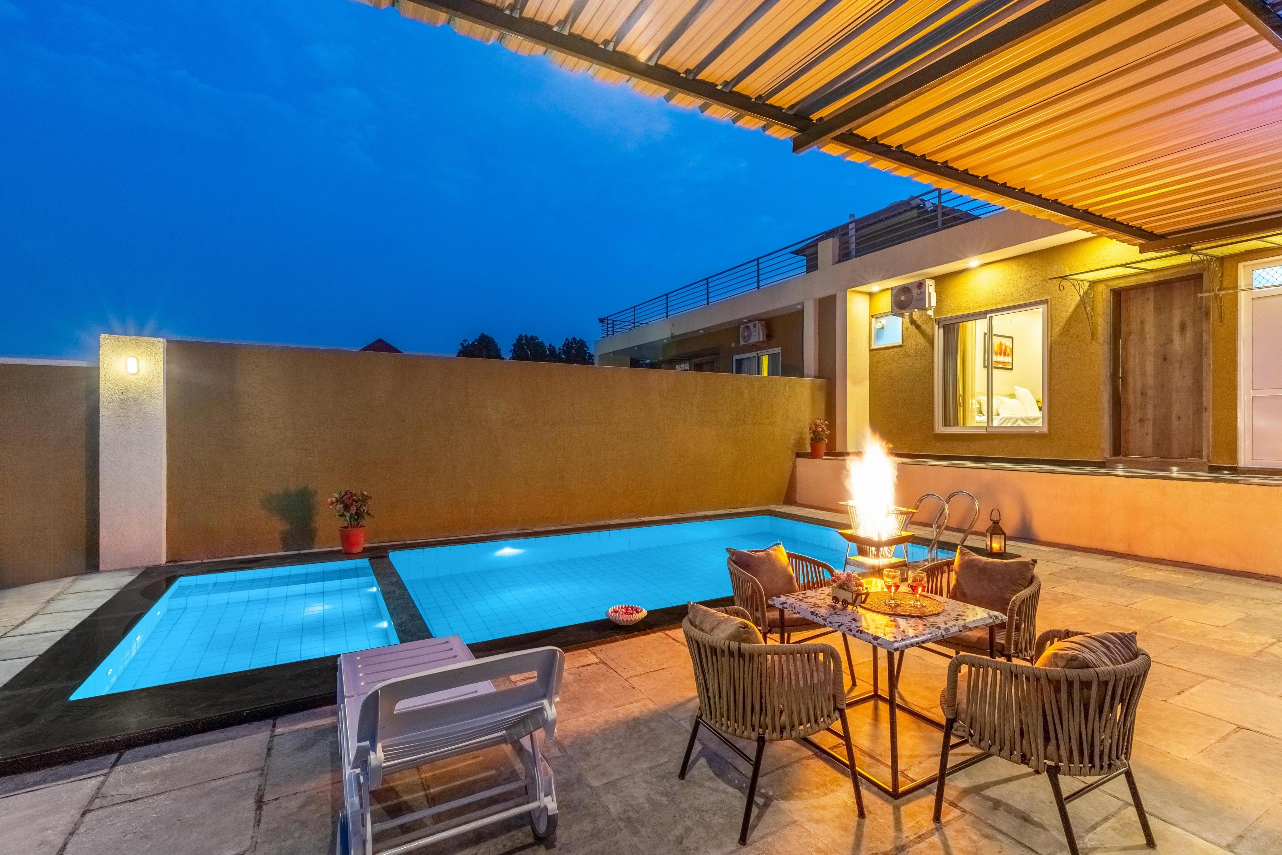 Luxury 2BHK Villa with Pvt pool in Udaipur - Tap to explore photos