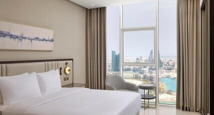 Hilton Bahrain City Centre Hotel & Residences Room Type - Two Bedroom Suite with Sea View Hilton Bahrain City Centre Hotel & Residences Room Type - Two Bedroom Suite with Sea View
