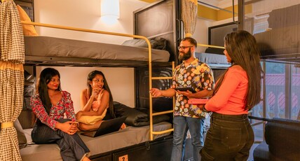 The Hosteller Goa, Old Goa Room Type - Bed in 6 Bed Mixed Dormitory with Balcony