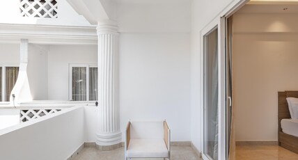 White Wharf Beach Resort Morjim Room Type - Deluxe Twin Room with Balcony White Wharf Beach Resort Morjim Room Type - Deluxe Twin Room with Balcony
