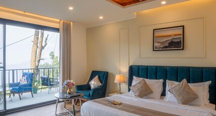 Perfectstayz Premium Westend @ Mall Road Room Type - Super Deluxe room with Shared Balcony and Hill View Perfectstayz Premium Westend @ Mall Road Room Type - Super Deluxe room with Shared Balcony and Hill View