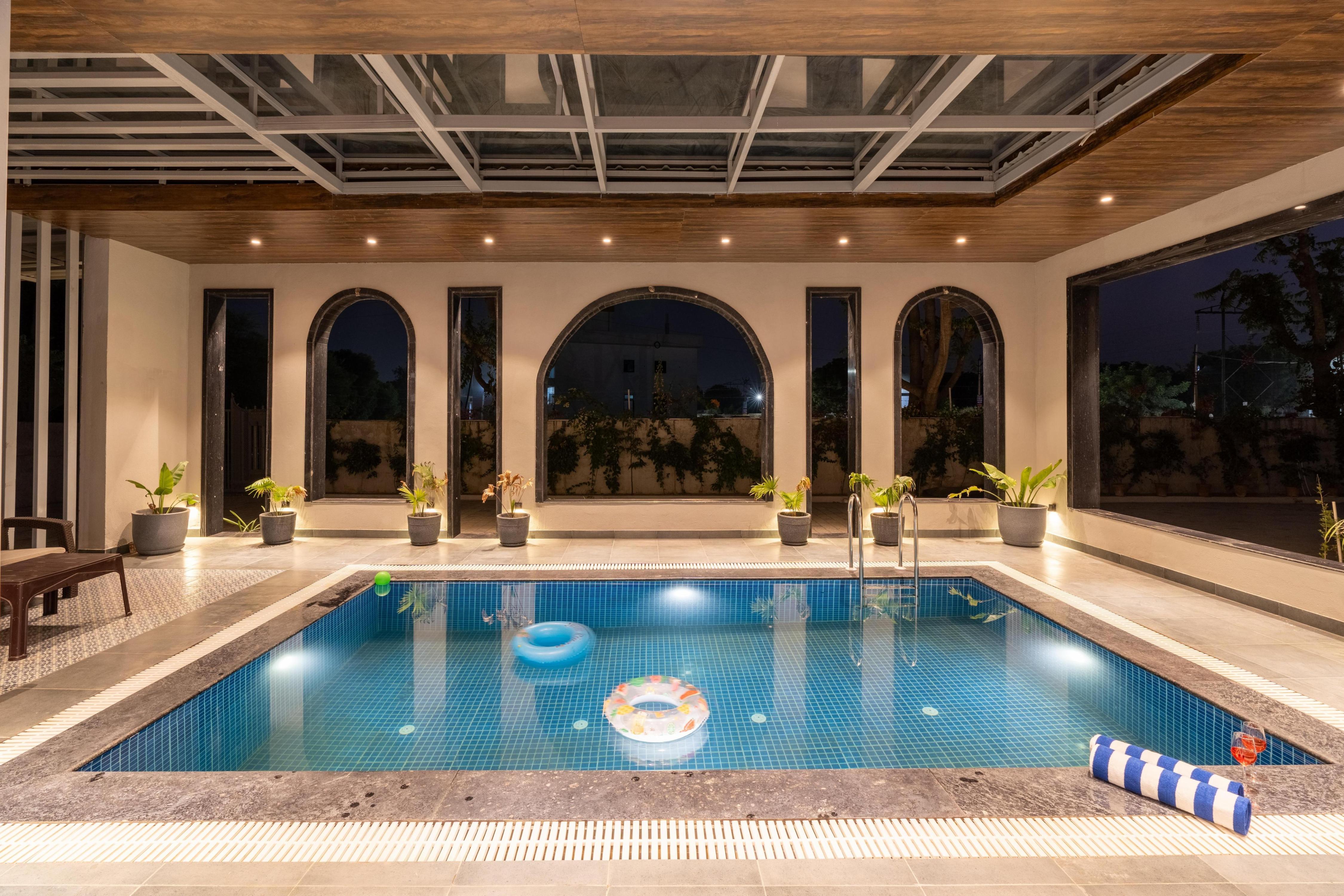 ELIVAAS Signature Jamun Farm 2 BHK Villa with Pool - Tap to explore photos