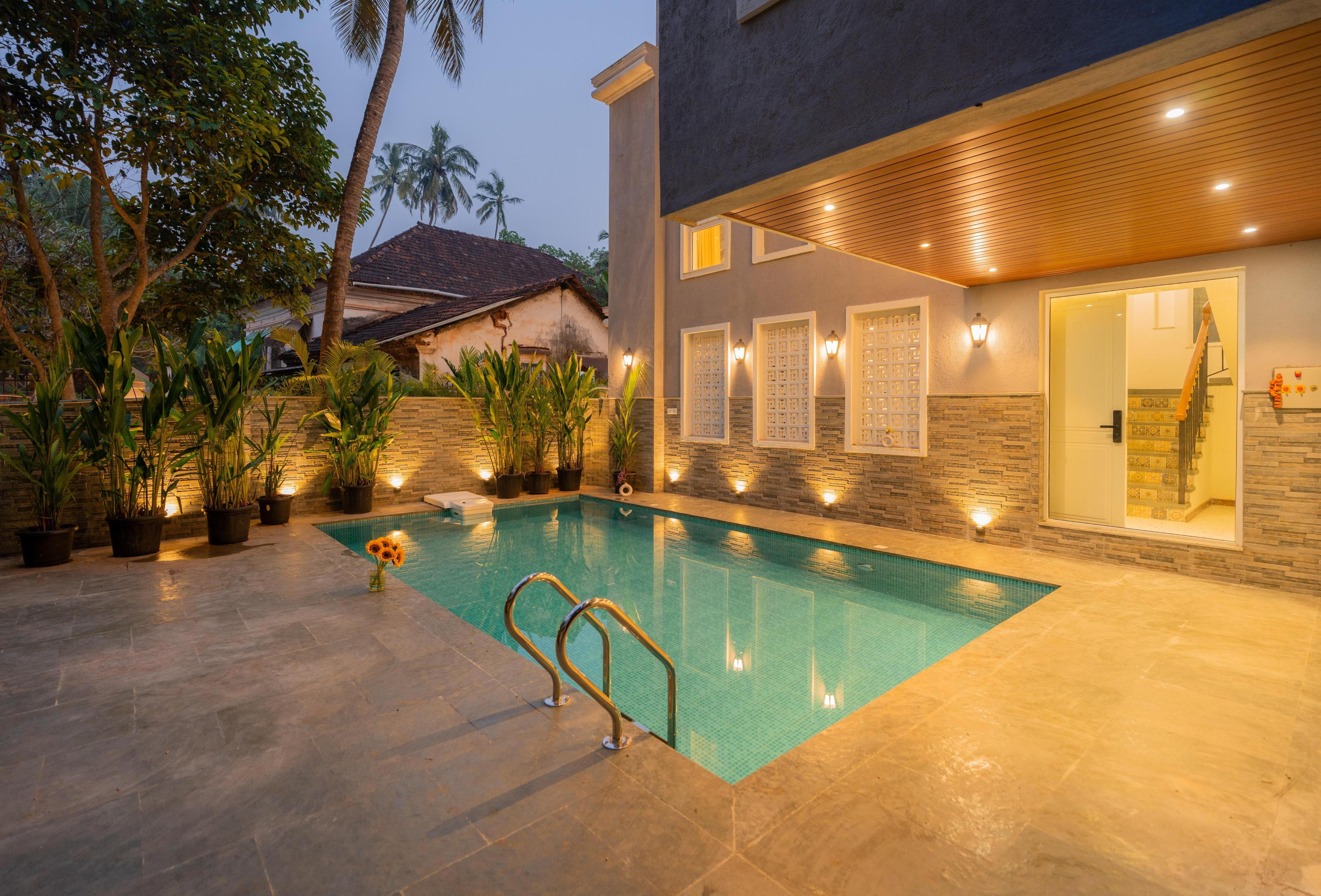 ELIVAAS Solace Azure 5BHK Villa with Pvt Pool - Tap to explore photos