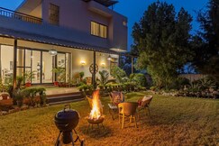 3 BHK Farmhouse with Outdoor Jacuzzi & Lush Garden