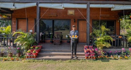 SaffronStays Timber Crest with open air dining Room Type - SaffronStays Timber Crest