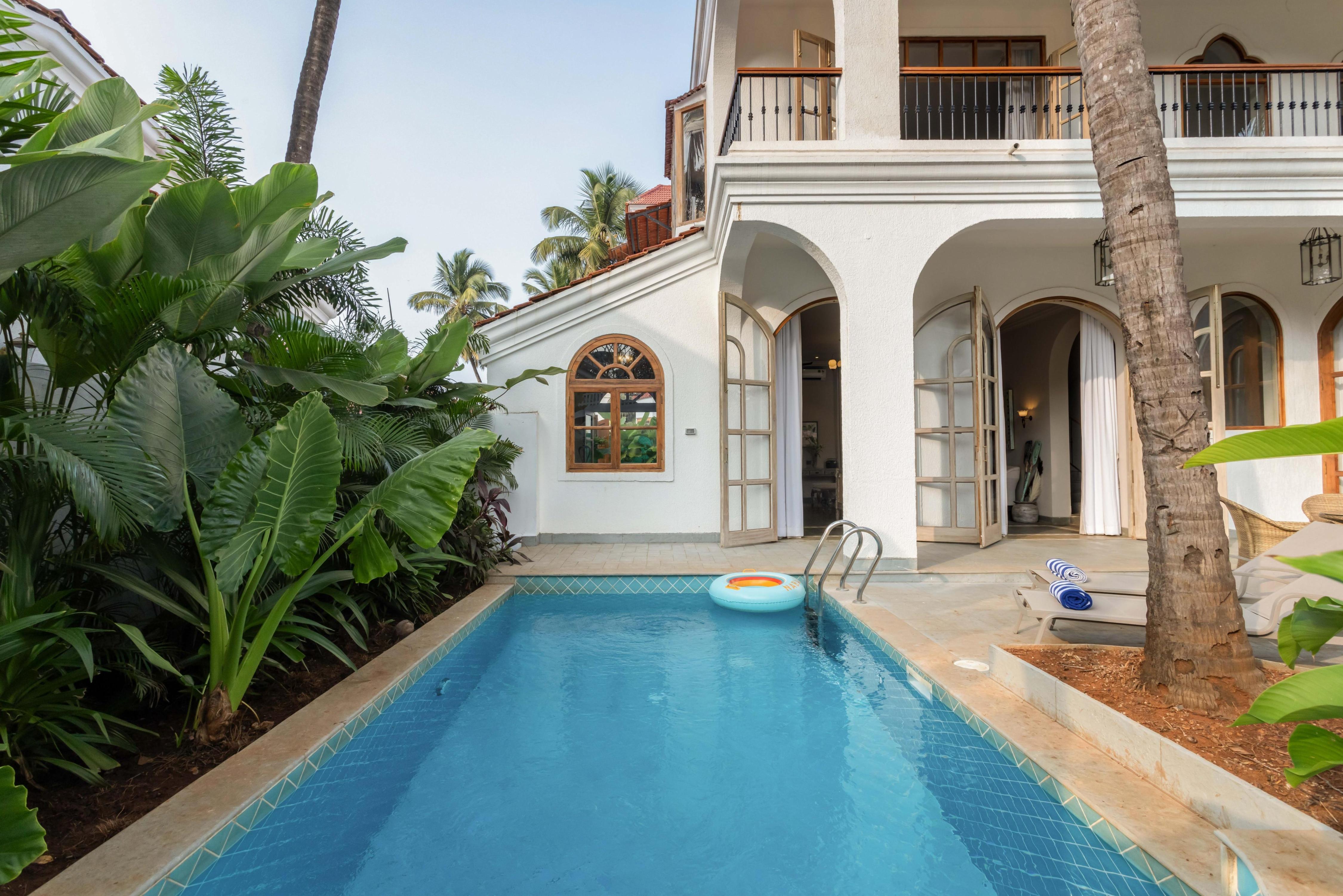 Hireavilla | The Hornbill Villa Vagator | Lux 3BHK with Pool - Tap to explore photos