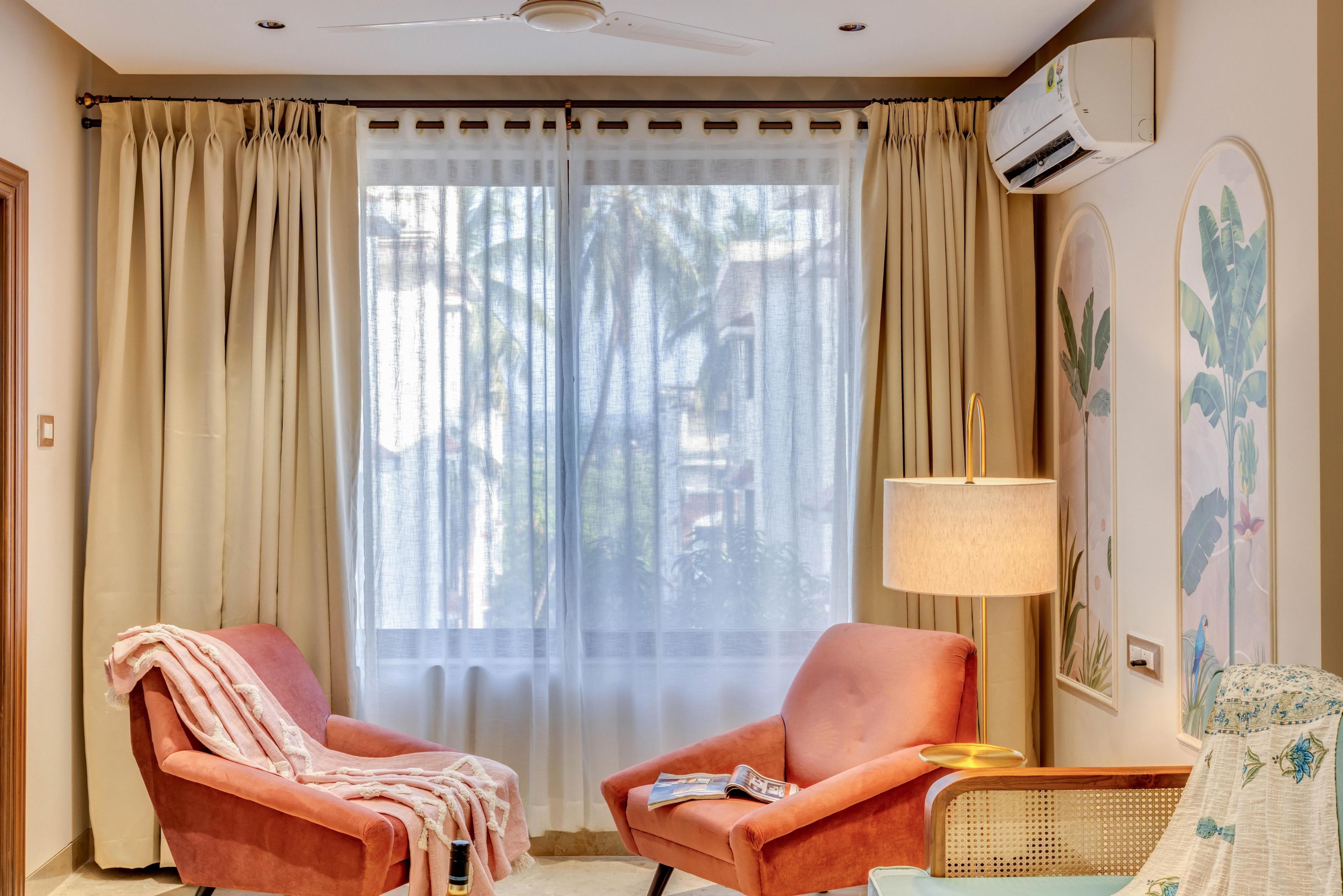 Elegant 1BHK with Pool, 5 mins to Candolim Beach | Hireavilla - Tap to explore photos