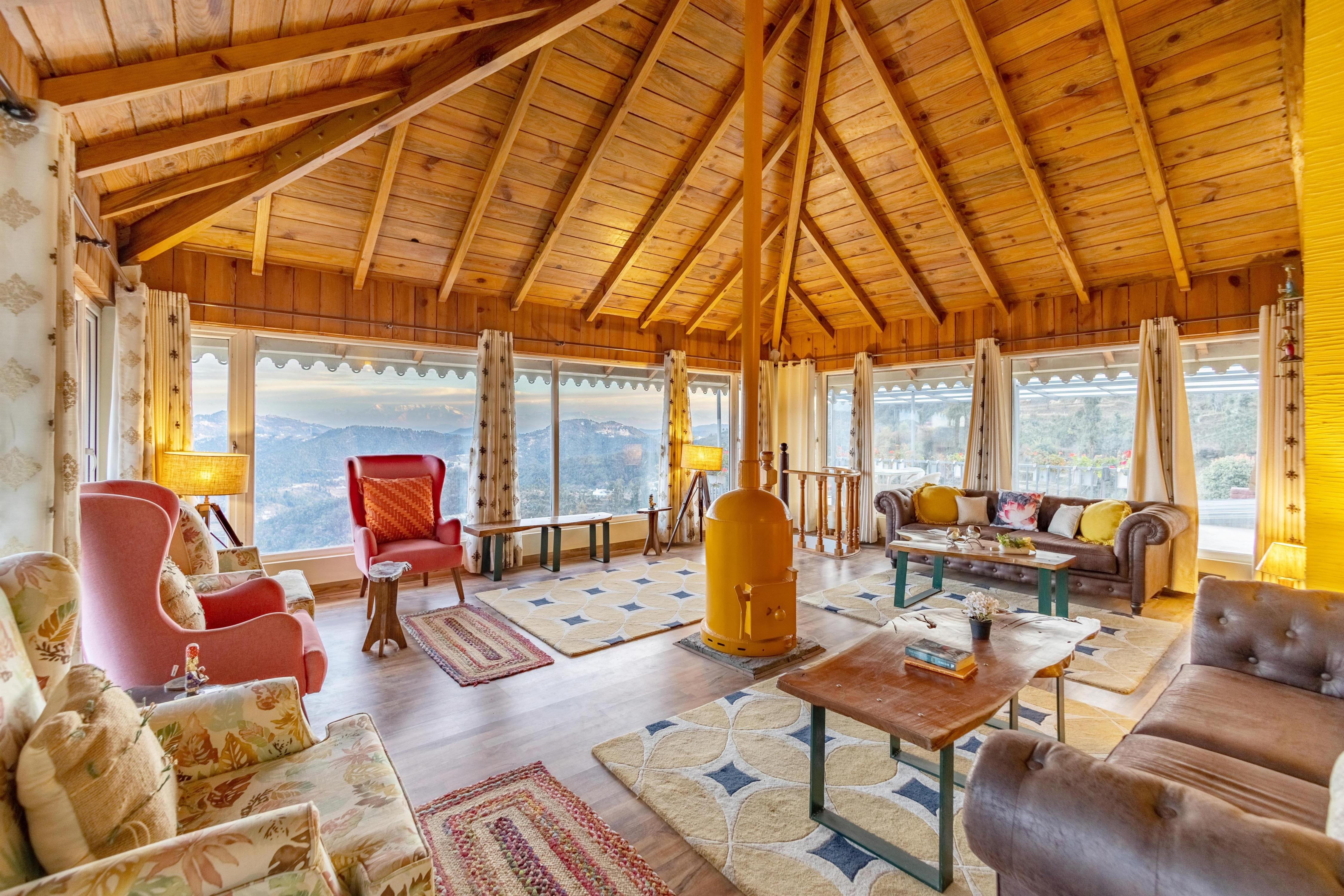 Hilltop 2 BHK Retreat with Pool table, Lounge & Attic - Tap to explore photos
