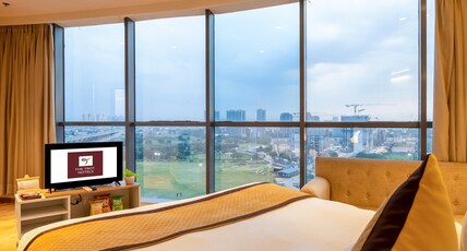 The Trot Hotel & Suites Near Yashobhoomi Room Type - Executive Room with Sky View and Swimming Pool access The Trot Hotel & Suites Near Yashobhoomi Room Type - Executive Room with Sky View and Swimming Pool access