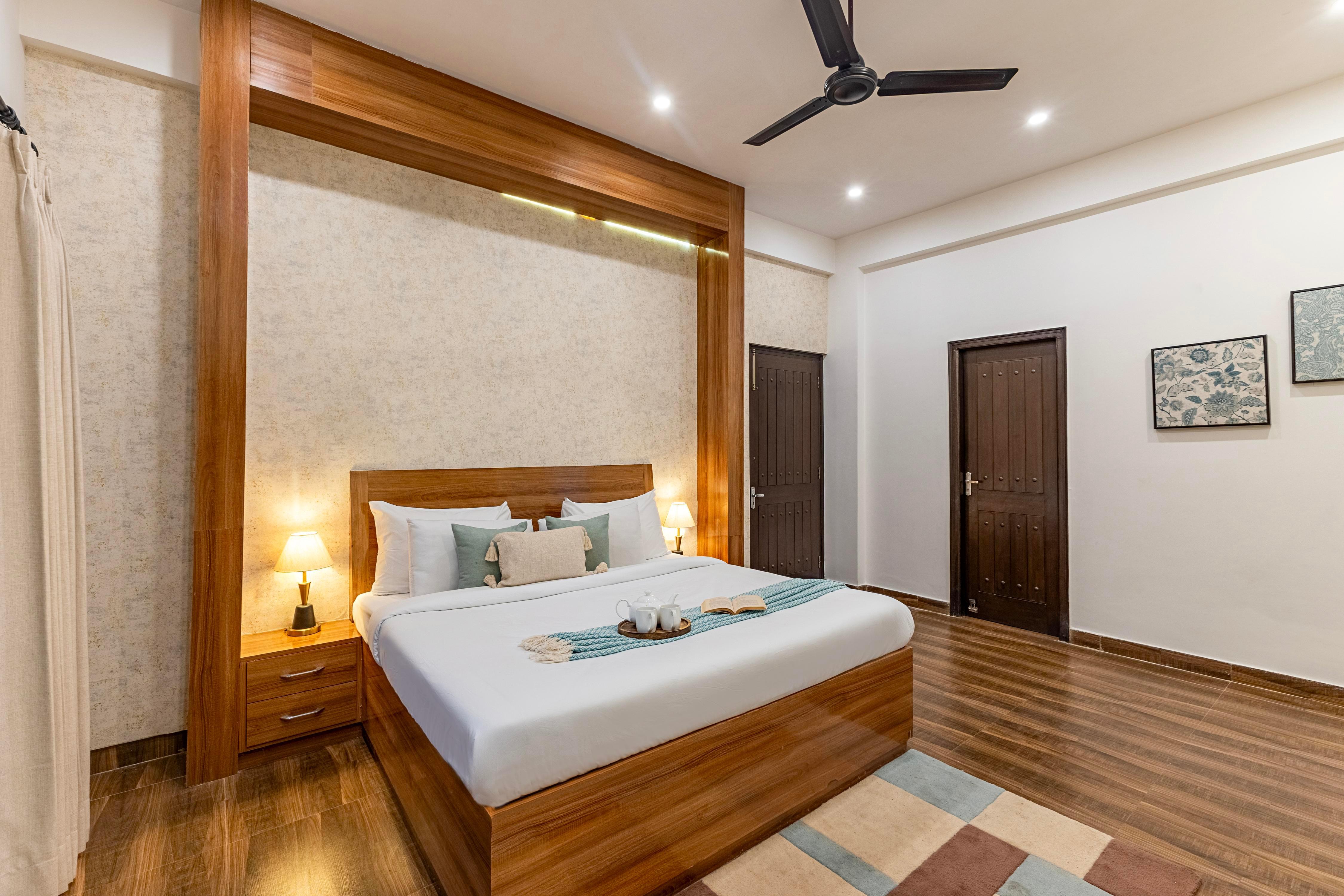 Alaya Stays Rahta Villa | 3 bhk with balcony & Patio - Tap to explore photos