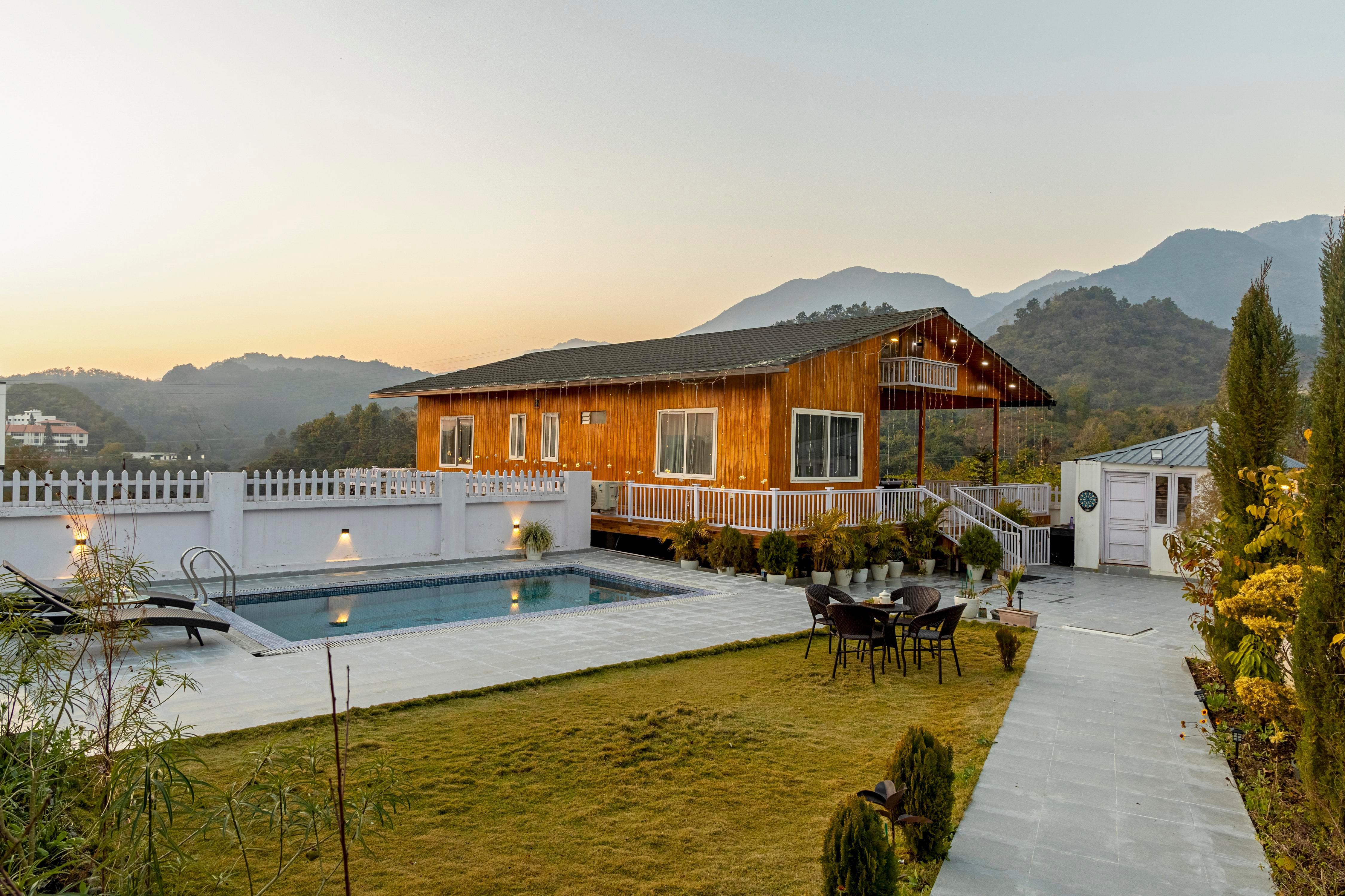 Alaya Stays Baramasa 3 BHK Hill Retreat with Pool & Garden