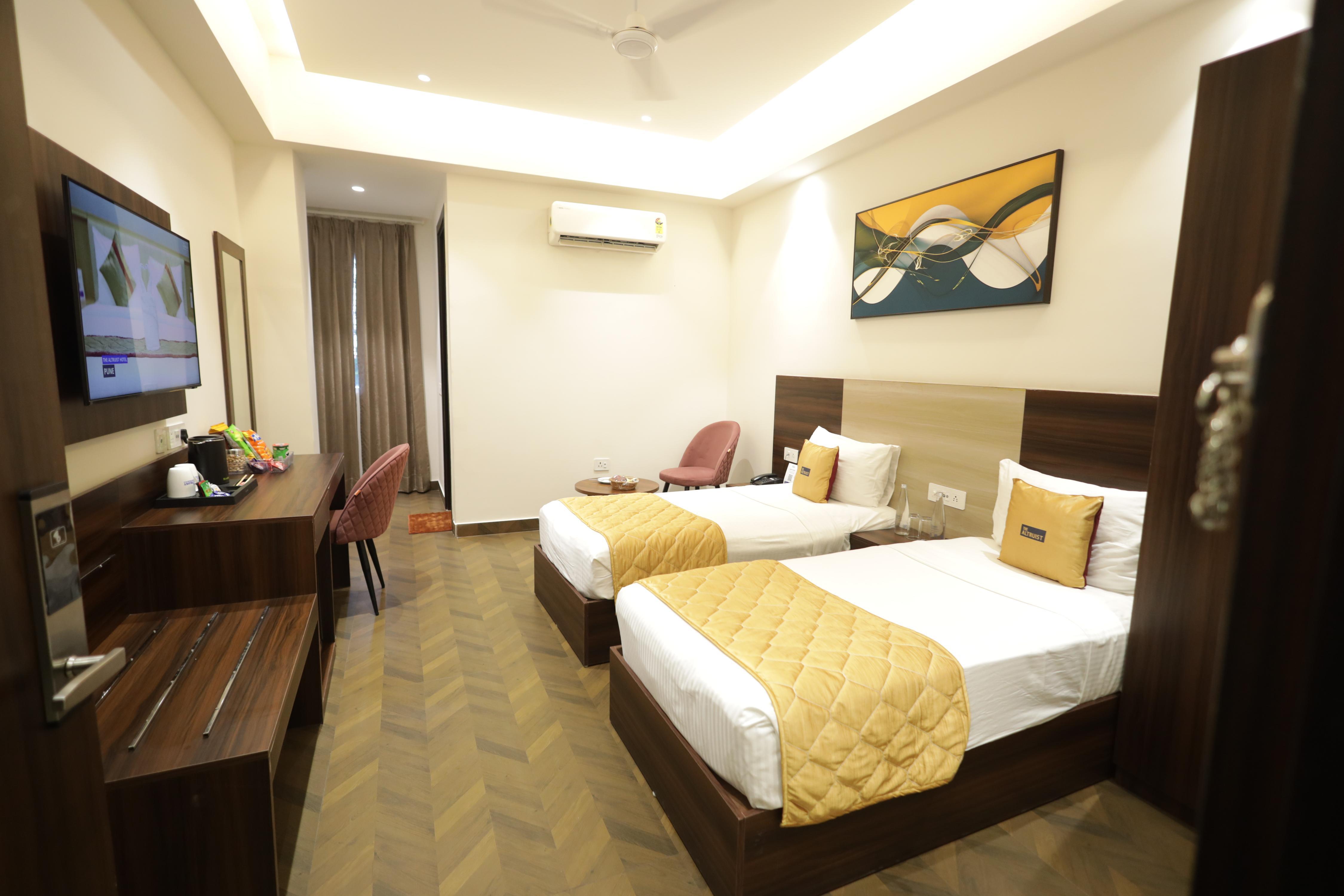 The Altruist Gurugram Hotel Room Type - Deluxe Twin Room The Altruist Gurugram Hotel Room Type - Deluxe Twin Room