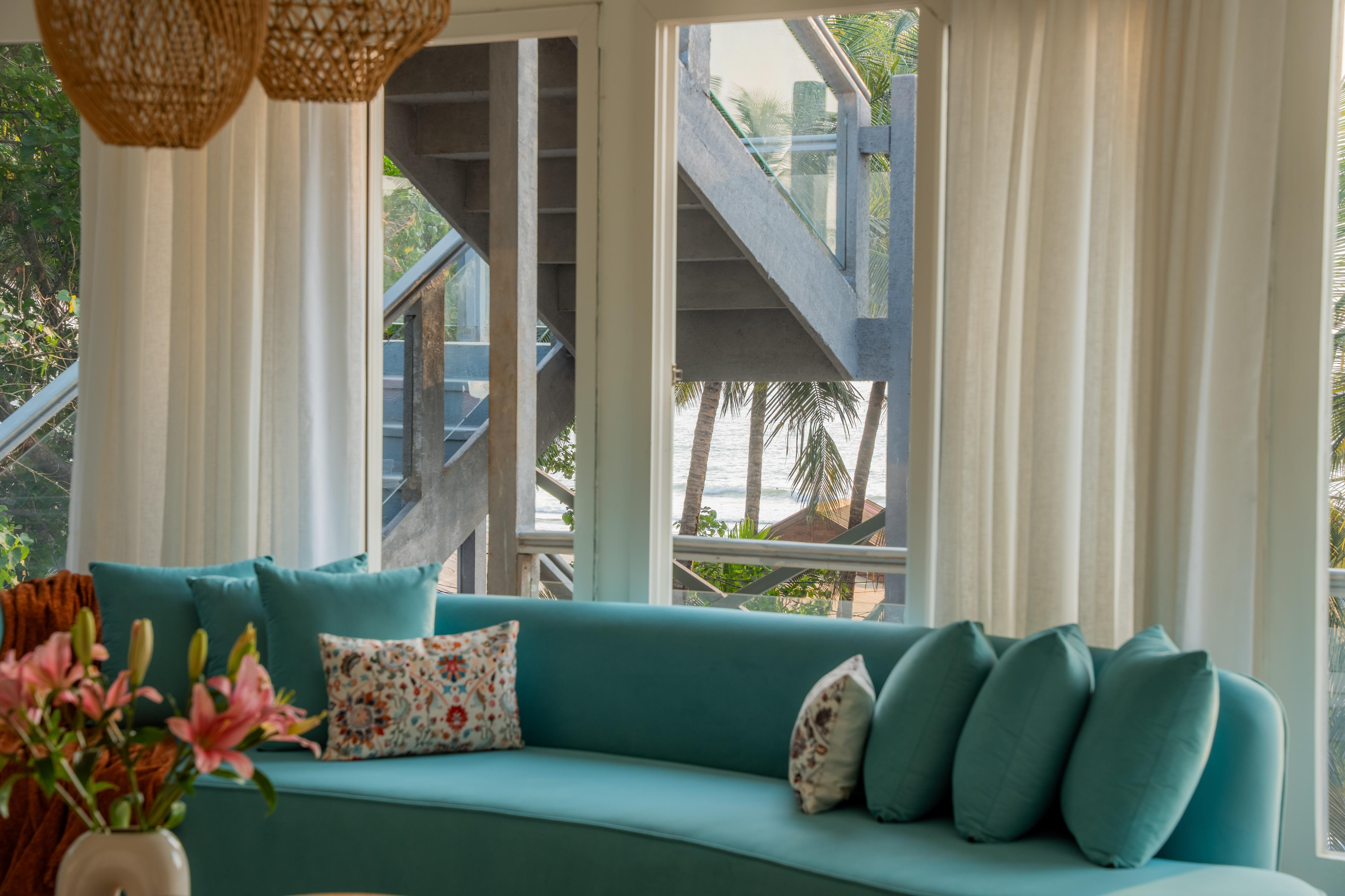 Beachfront 3 BHK Retreat with Gazebo |10m from Ashwem Beach - Tap to explore photos