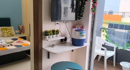 Orraica Stays Standard Living Room Type - Orraica Stays 101 201 | Entire 1RK Flat | Balcony | Street View | Common Washing Machine