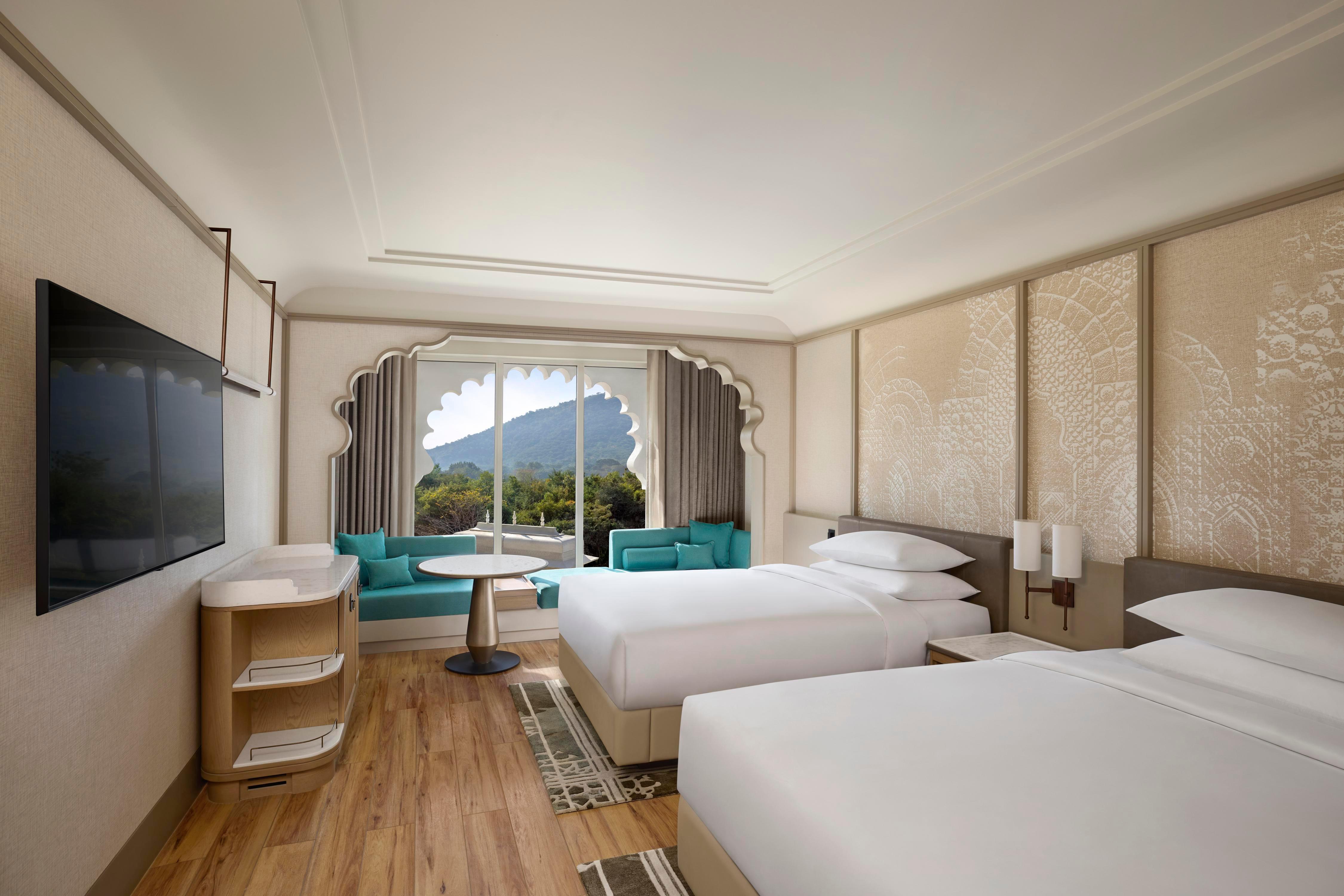 Udaipur Marriott Hotel Room Type - Premier Twin Room with Mountain View
