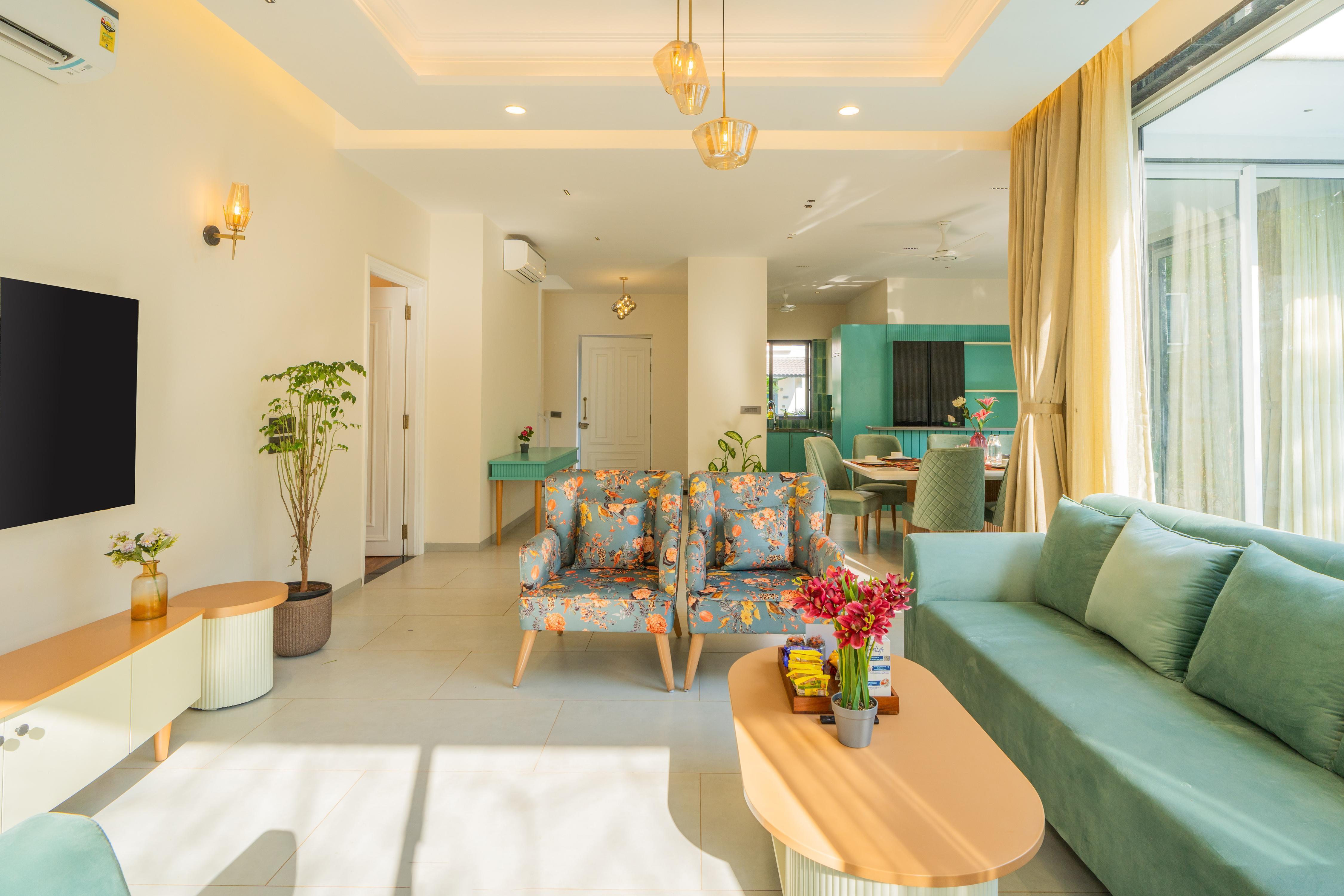 Modern 3 BHK Villa Near Anjuna Beach with Pool & Garden - Tap to explore photos