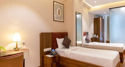Saltstayz Premier Suite Chandigarh Mohali Room Type - Deluxe Twin Suite with Balcony Saltstayz Premier Suite Chandigarh Mohali Room Type - Deluxe Twin Suite with Balcony
