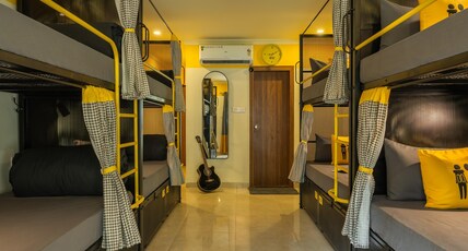 The Hosteller Lonavala, City Centre Room Type - Bed in 8 Bed Mixed Dormitory with Patio and Garden View