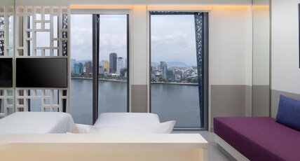 Wink Danang Riverside, Unscripted by Hyatt - 24 Hours stay Room Type - 2 TWIN BEDS RIVER VIEW DELUXE
