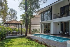 Address of Spectacular Spaces | Trezora Candolim - 4BHK PVT Pool Villa with Lawn & Gazebo , 1km from Coco Beach