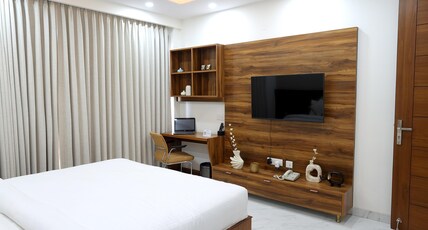 Escape Stays | Luxe Serviced Apartments Room Type - Entire 1 BHK Apartment without Balcony Escape Stays | Luxe Serviced Apartments Room Type - Entire 1 BHK Apartment without Balcony