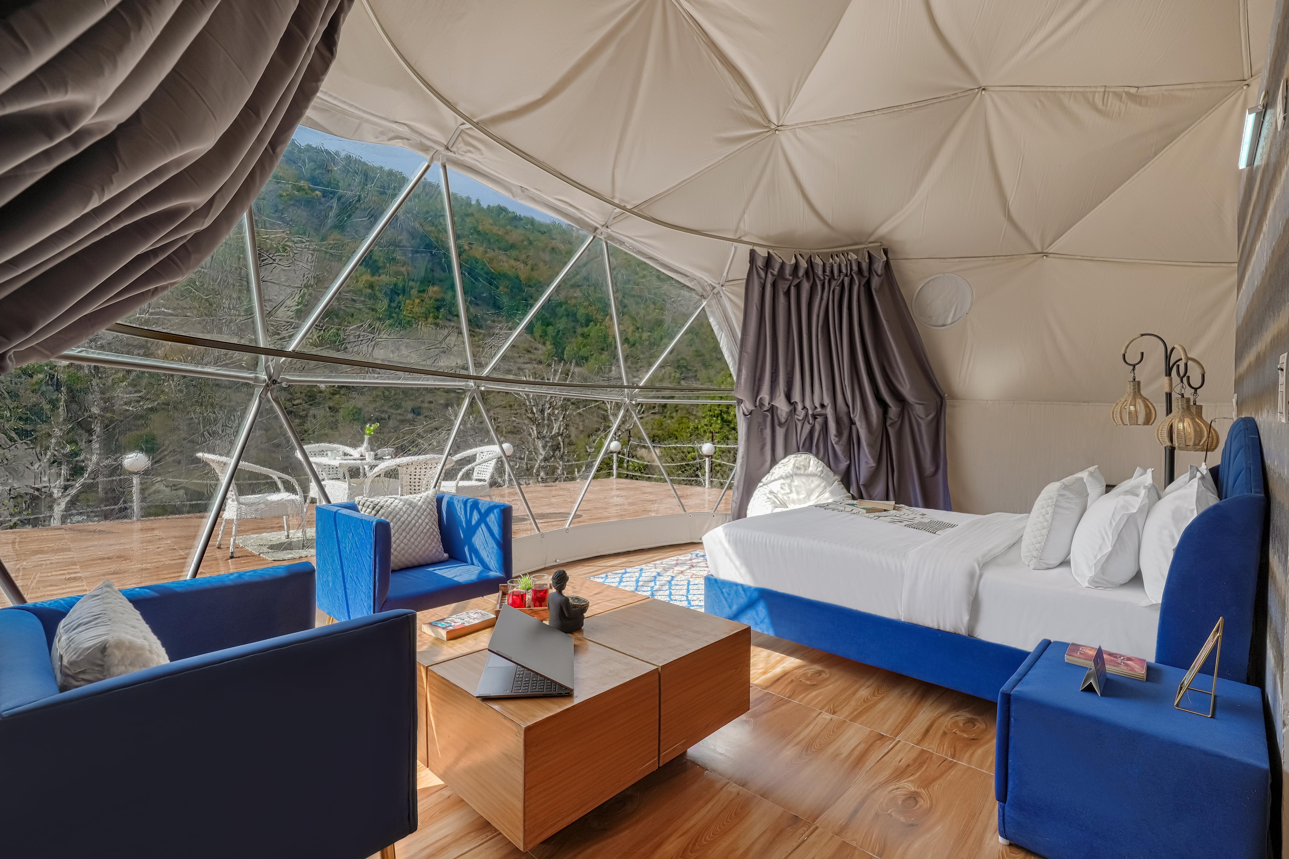 SaffronStays Aquadome Celeste - River Access Stay - Tap to explore photos