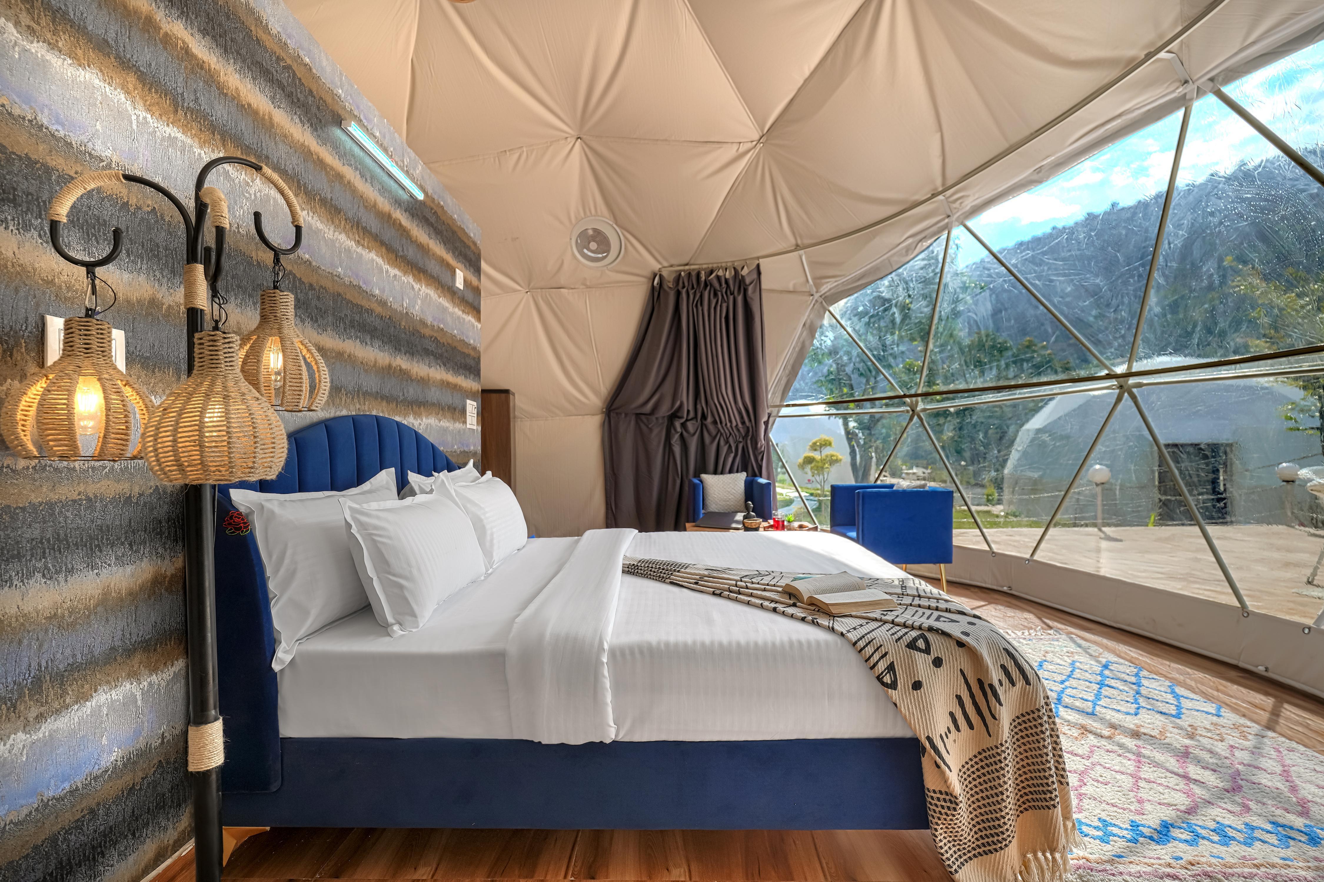 SaffronStays Aquadome Celeste - River Access Stay - Tap to explore photos