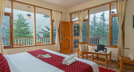 The Nature Crest Manali Room Type - Premium Room with Balcony Mountain & River View The Nature Crest Manali Room Type - Premium Room with Balcony Mountain & River View