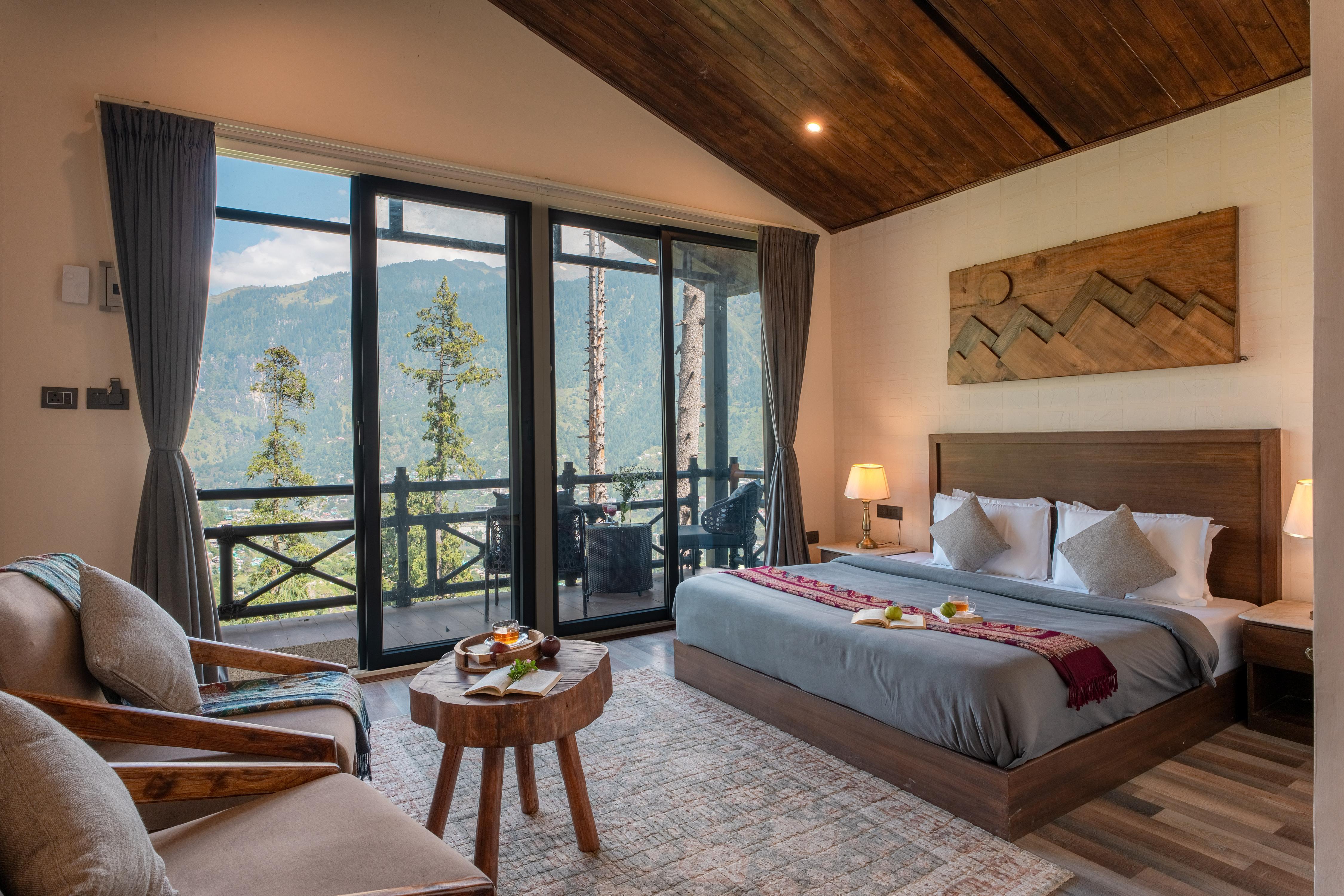 Aarzu Luxury Mountain Chalet at 7400ft in Manali - Tap to explore photos