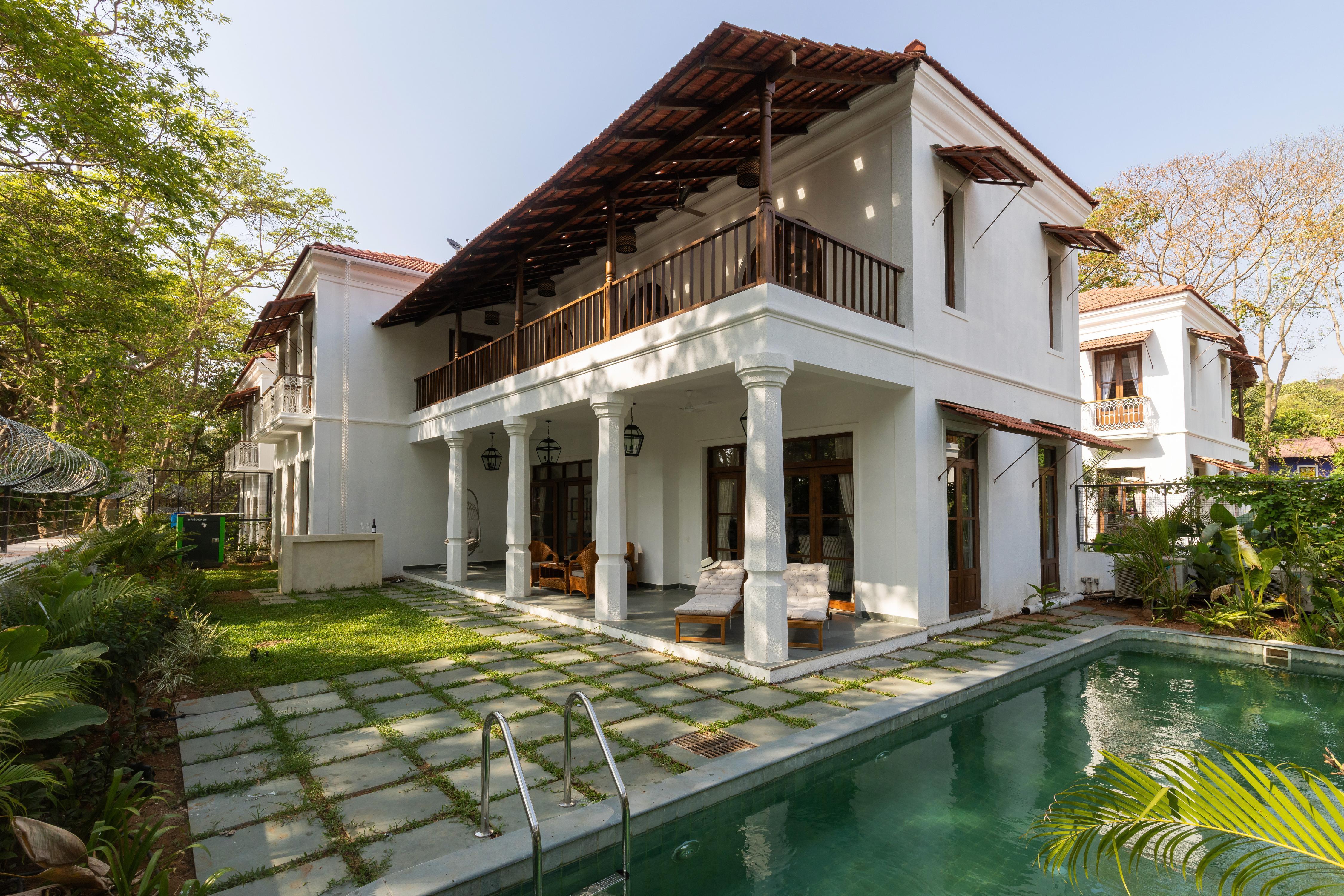 La Morena by The Blue Kite - 4BHK Villa with Private Pool, Caretaker & Balcony close to Jamun (06) - Tap to explore photos
