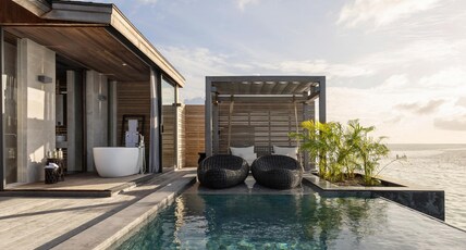 Madifushi Private Island – 5N+ Free Domestic Flight & Speedboat Room Type - Sunset Aqua Pool View