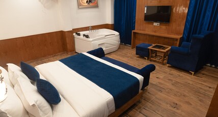 The White Season Resort By Trinay Hotels Room Type - White Season Jacuzzi Suite Room Balcony The White Season Resort By Trinay Hotels Room Type - White Season Jacuzzi Suite Room Balcony