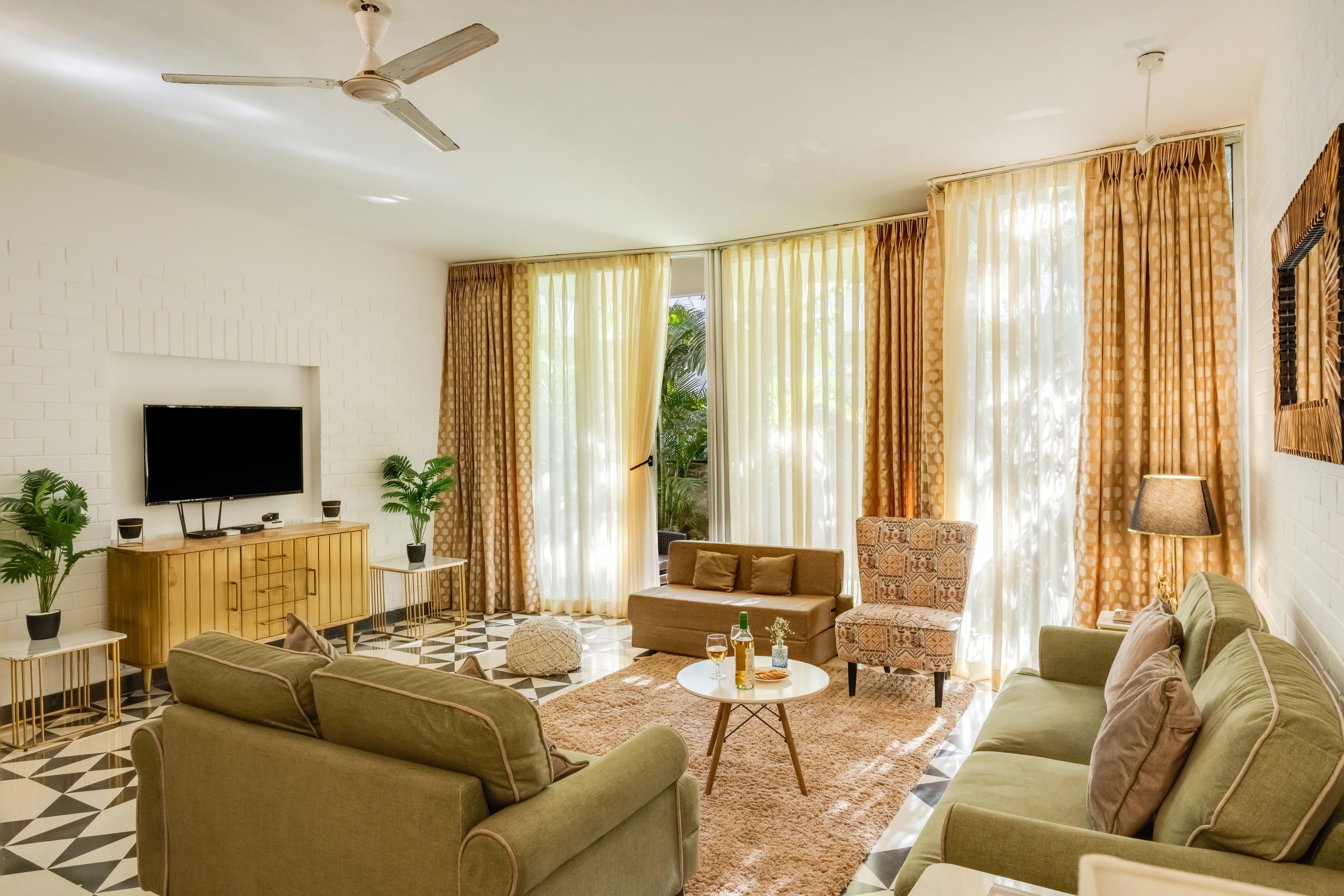 Modern Tropical 2BHK | Near Beach | Pool & Garden | Hireavilla - Tap to explore photos