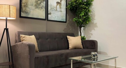 Koramangala Premium 1 BHK Apartments near Forum Mall | Unreal Living Room Type - 001