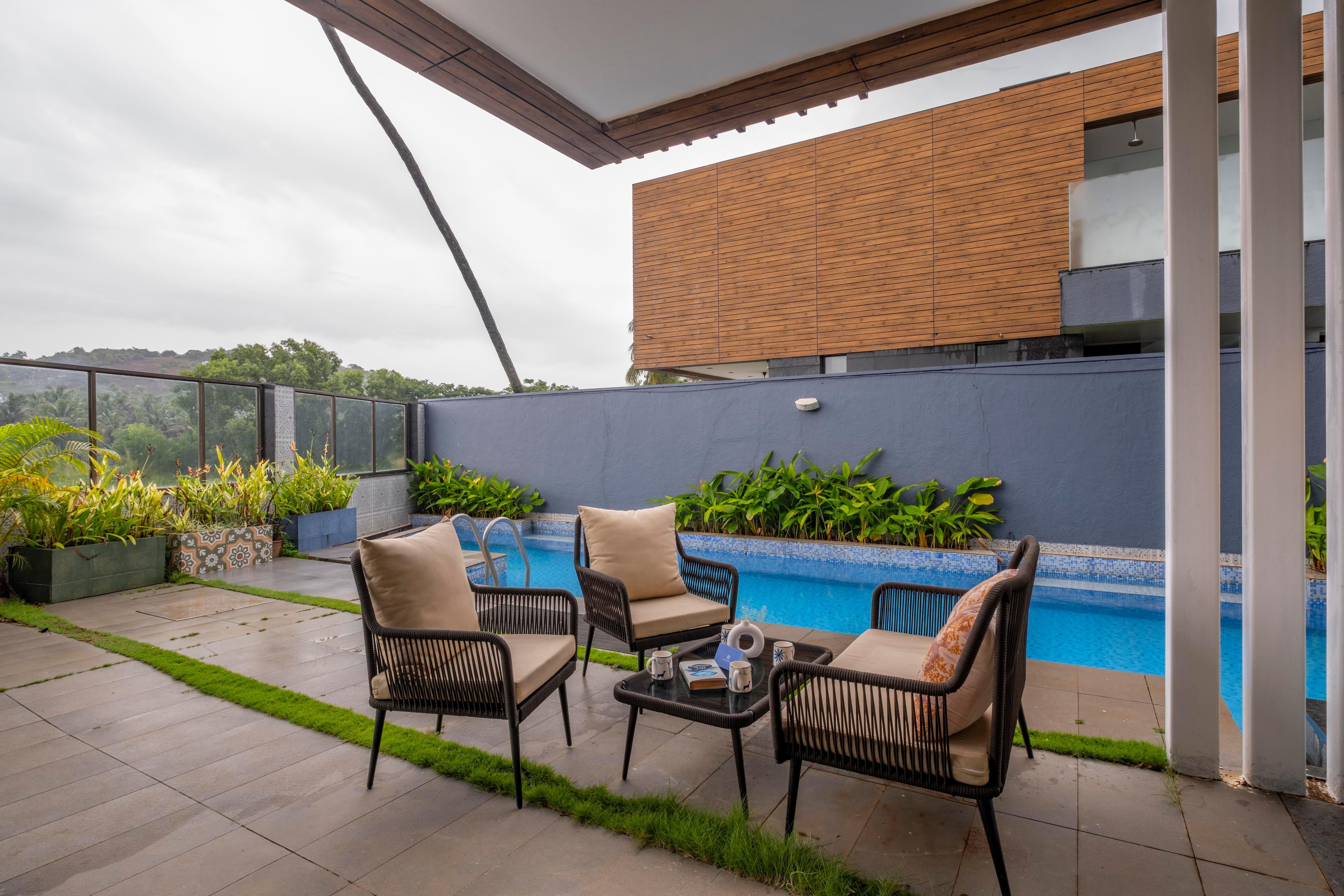 SaffronStays Candolim Deck - Tap to explore photos