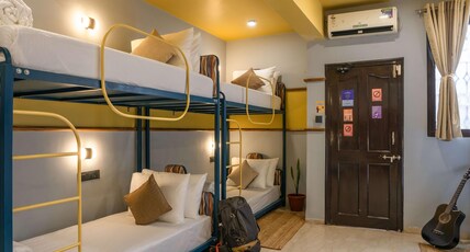 Zostel Indore Room Type - 1 Bunk Bed | 10 Bed Mixed Dorm | Shared en-suite washroom