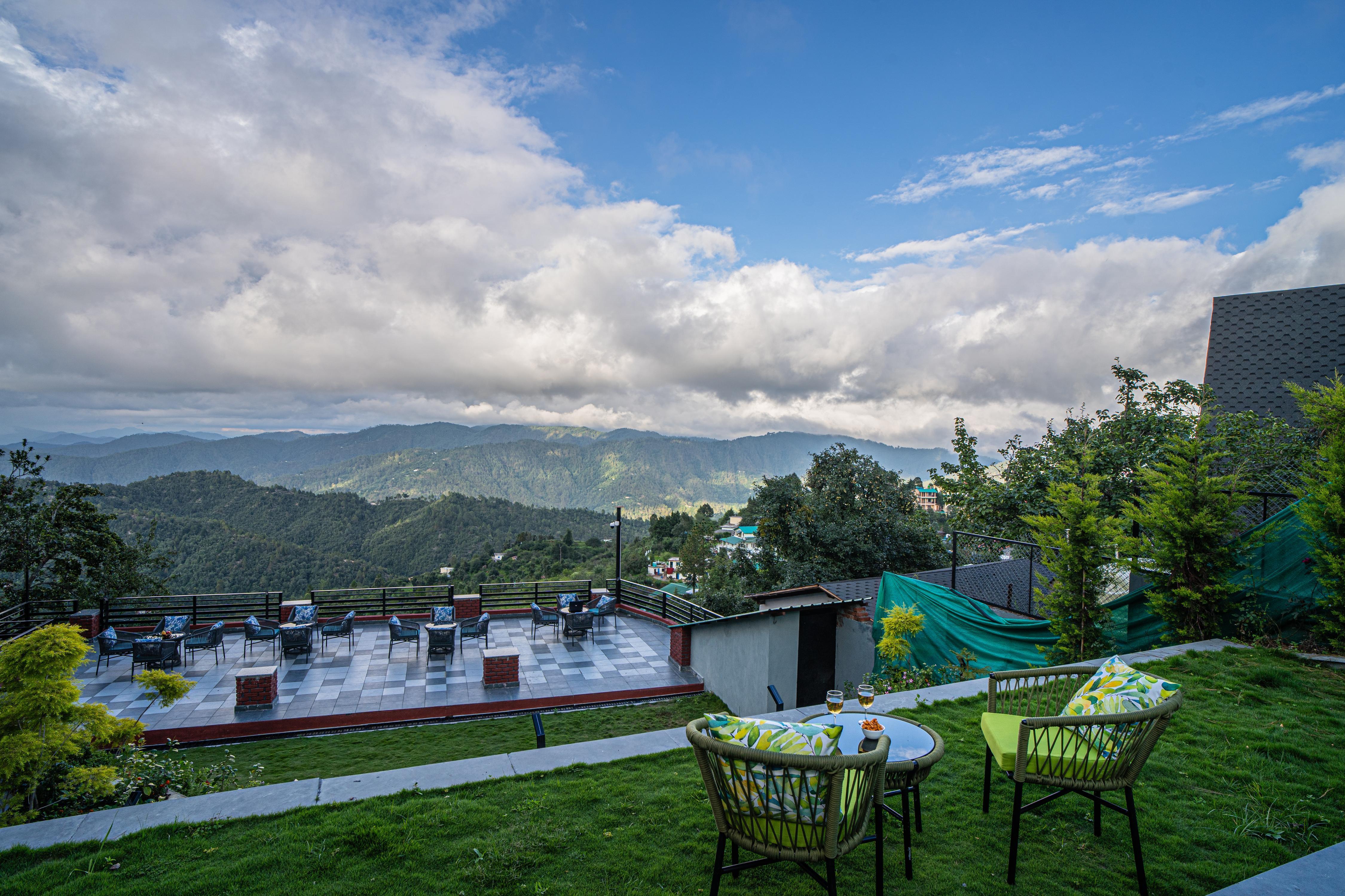 Alaya Stays Trios Top | Hilltop Pet-friendly 2-BHK with Shared Sit-out Area - Tap to explore photos