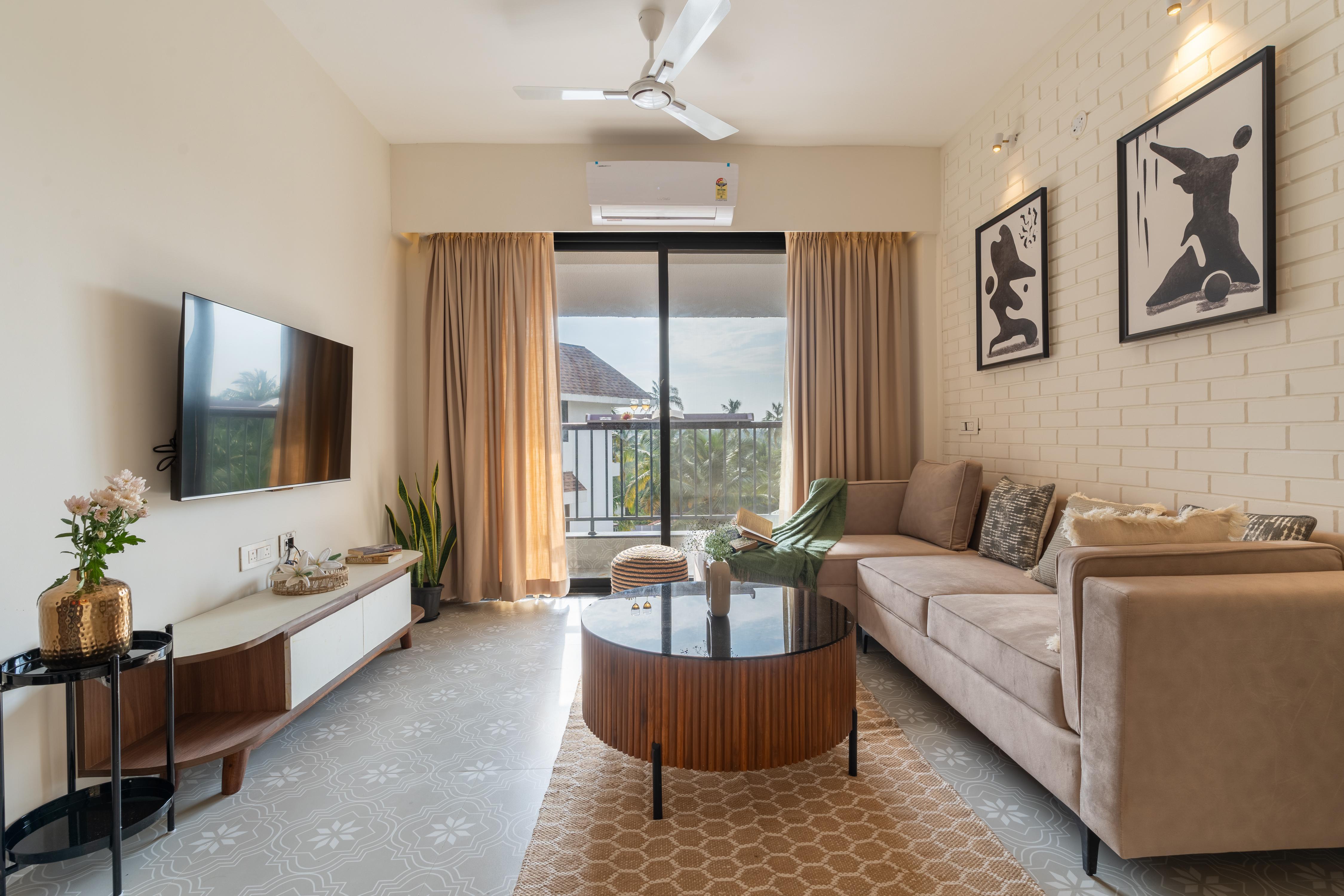 Brick Canvas By KiwiStays | 1 BHK | Pool Room Type - Brick Canvas by @thekiwistays