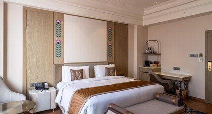 Wyndham Grand Udaipur Palace Room Type - Rajwada Suite - A big bedroom with Private open Terrace Wyndham Grand Udaipur Palace Room Type - Rajwada Suite - A big bedroom with Private open Terrace